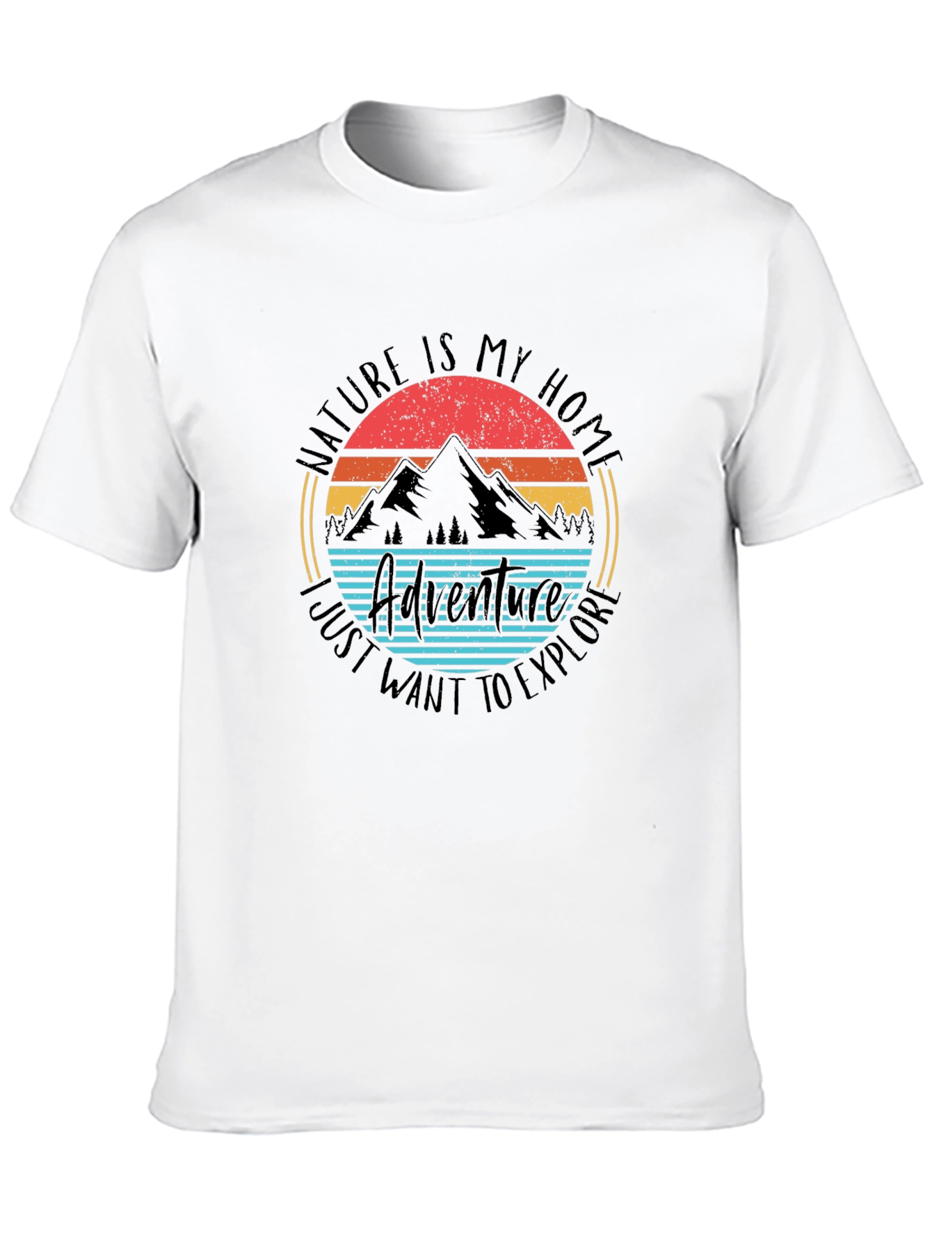 Black Nature Adventure T-Shirt: Explore Your Home view 10
