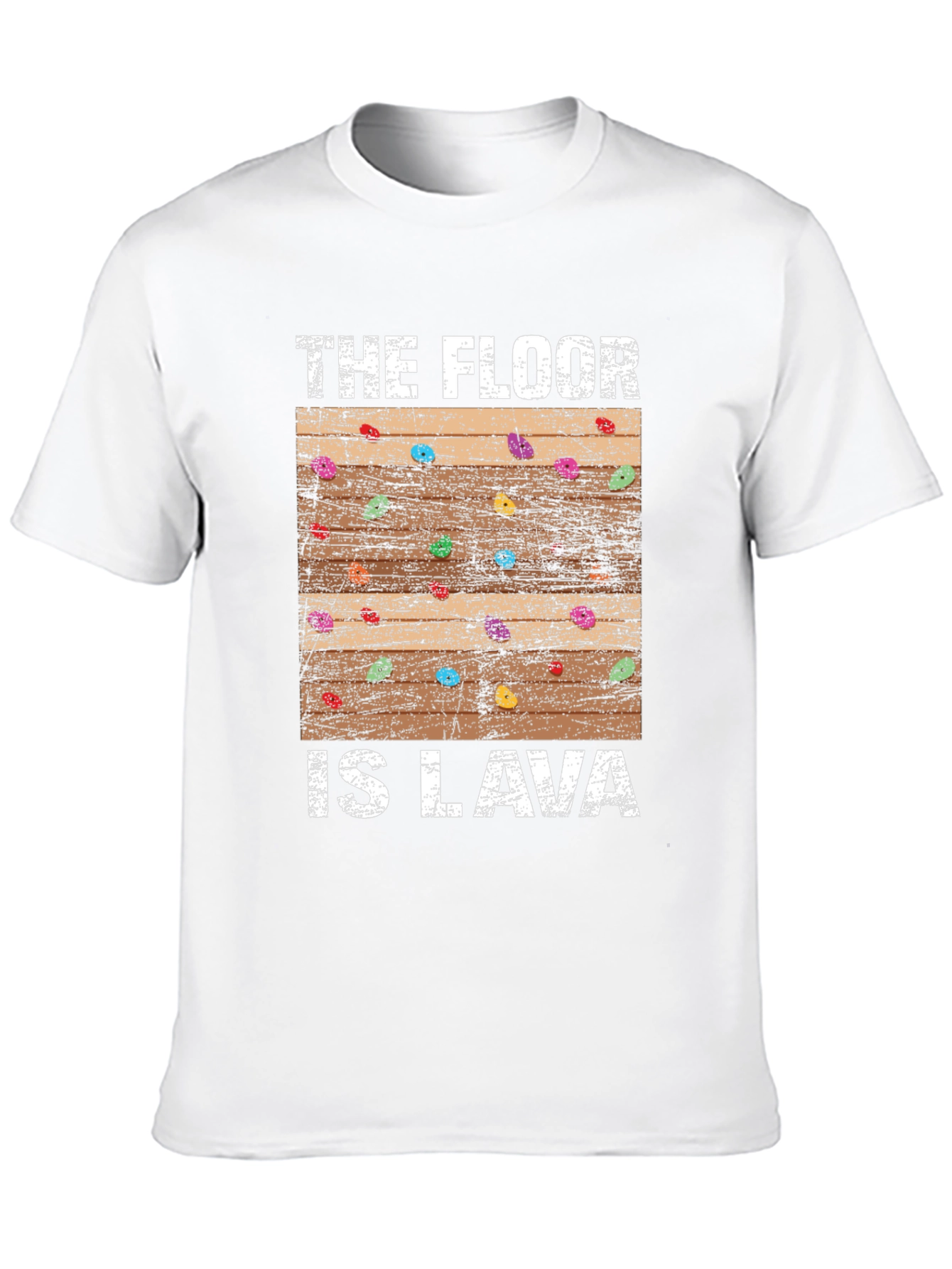 Black The Floor is Lava Graphic Tee view 10