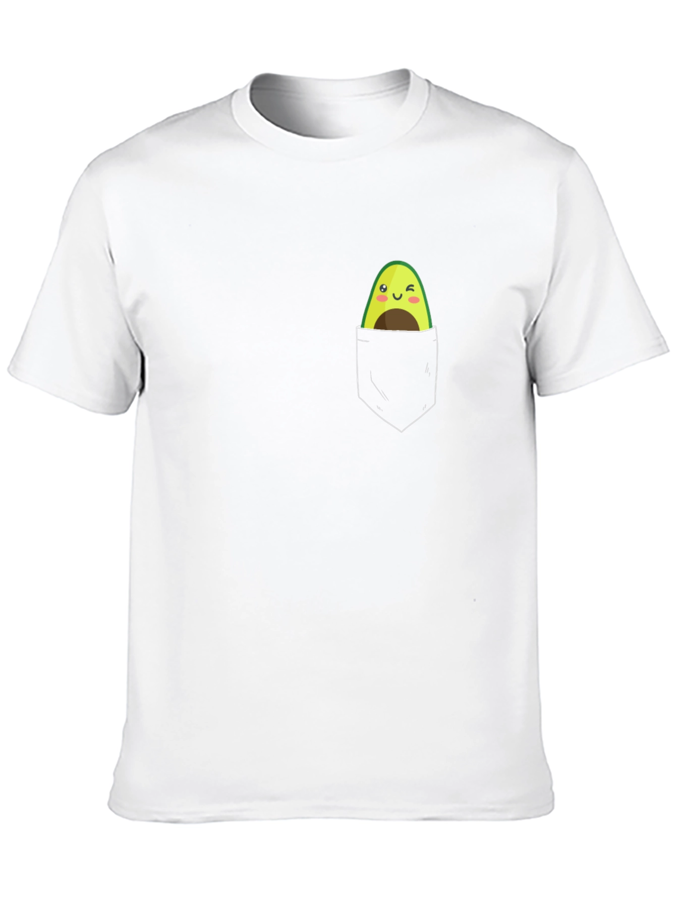 Black Avocado Pocket Tee - Cute & Fun Graphic T-Shirt view 10