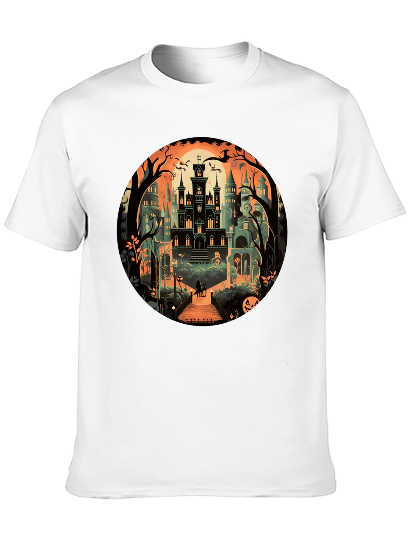 Black Haunted Mansion Graphic T-Shirt view 10