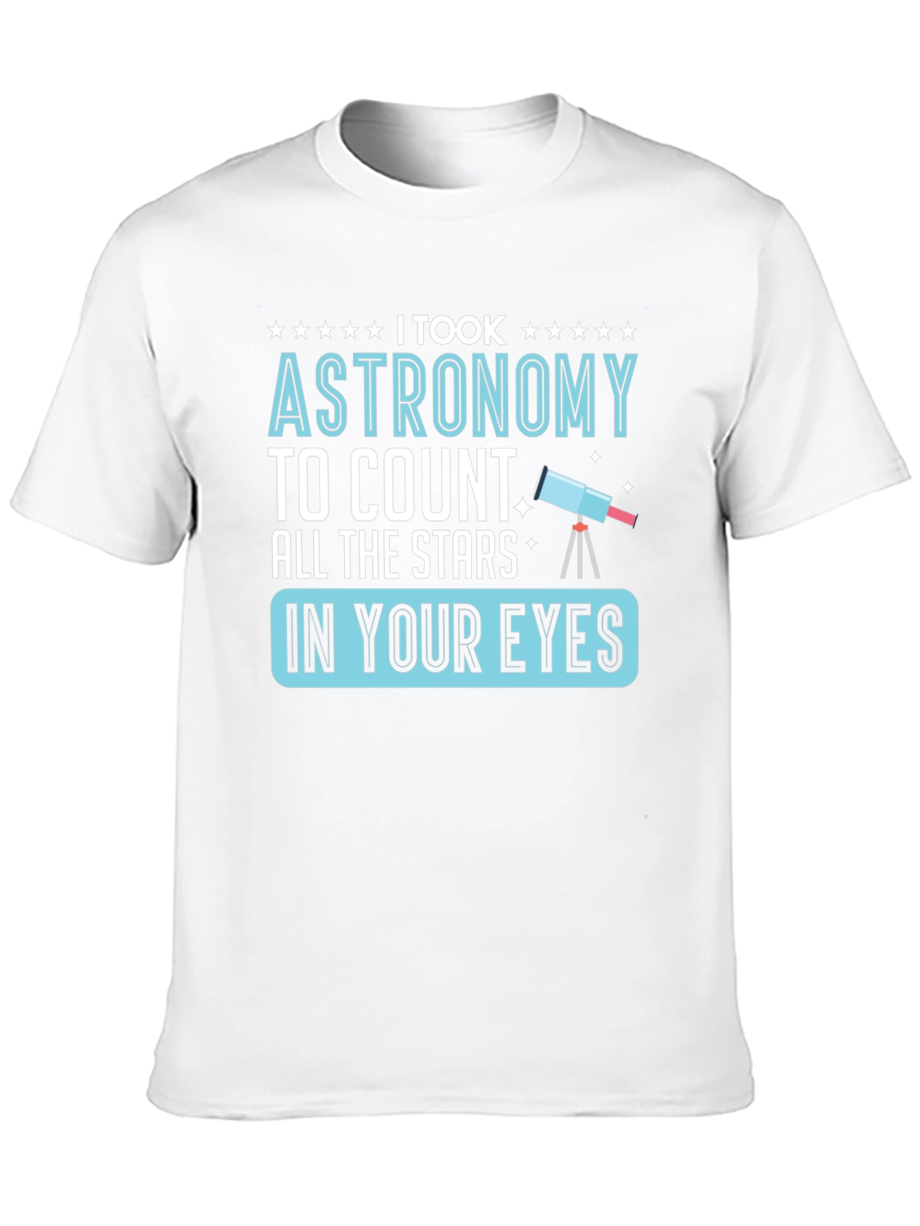 Black Astronomy Stars Graphic T-Shirt, Funny Space Tee view 10