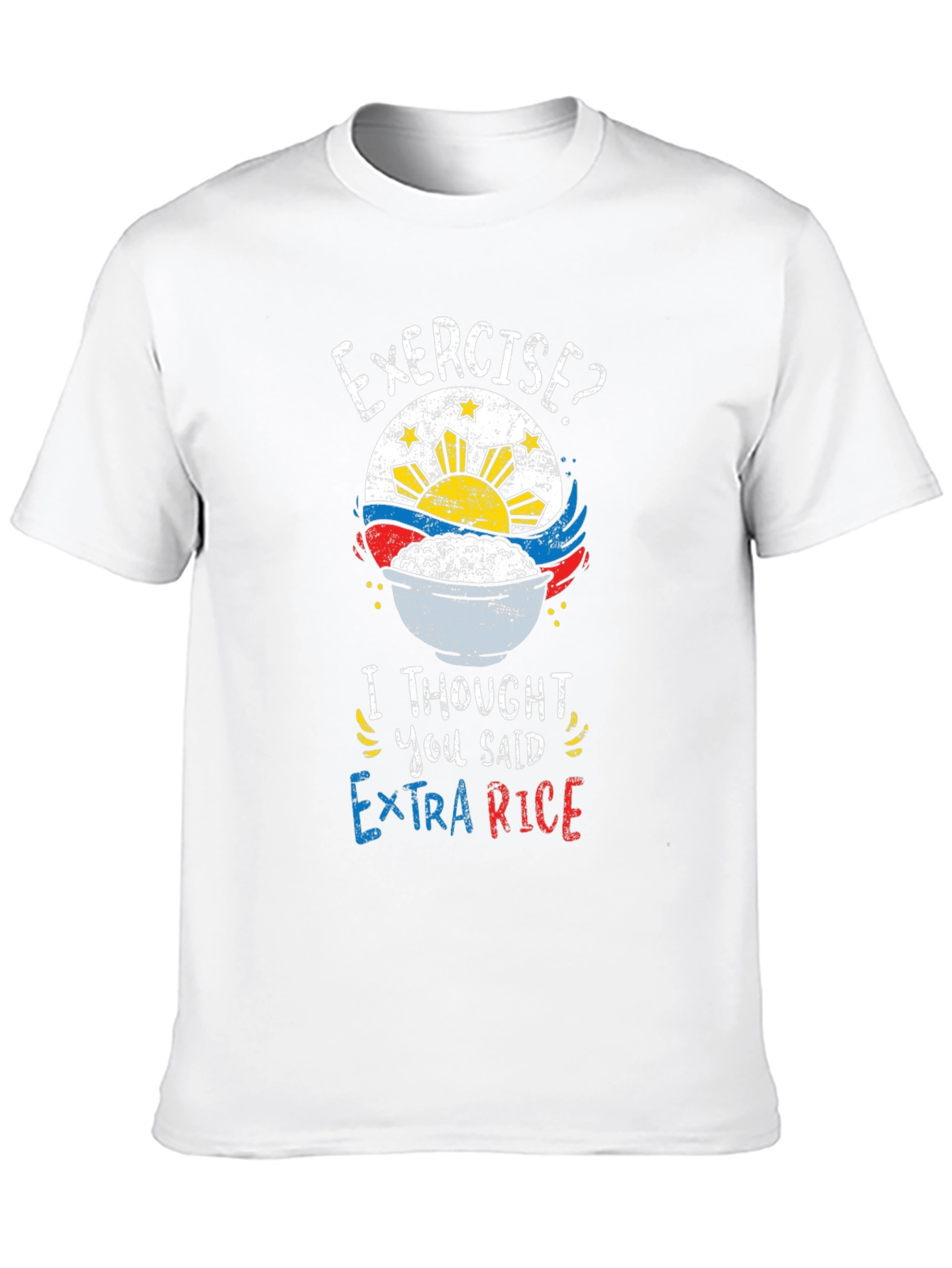 Black Exercise? Extra Rice Funny T-Shirt view 10