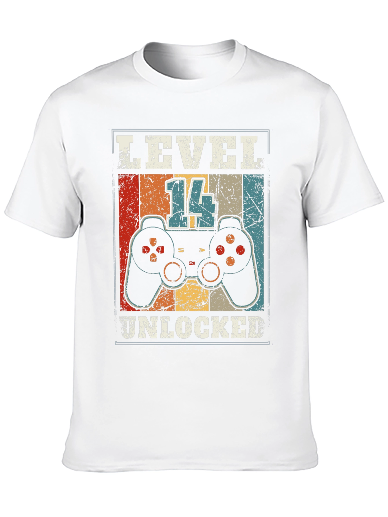 Black Level 14 Unlocked Gamer T-Shirt - 14th Birthday Gift view 10
