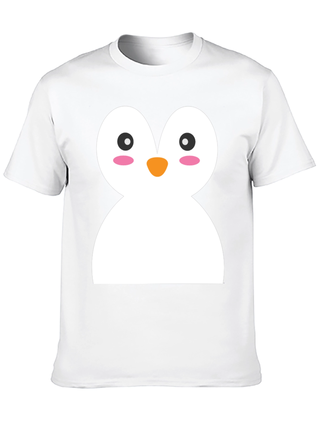Black Cute Penguin Graphic Black T-Shirt view 10