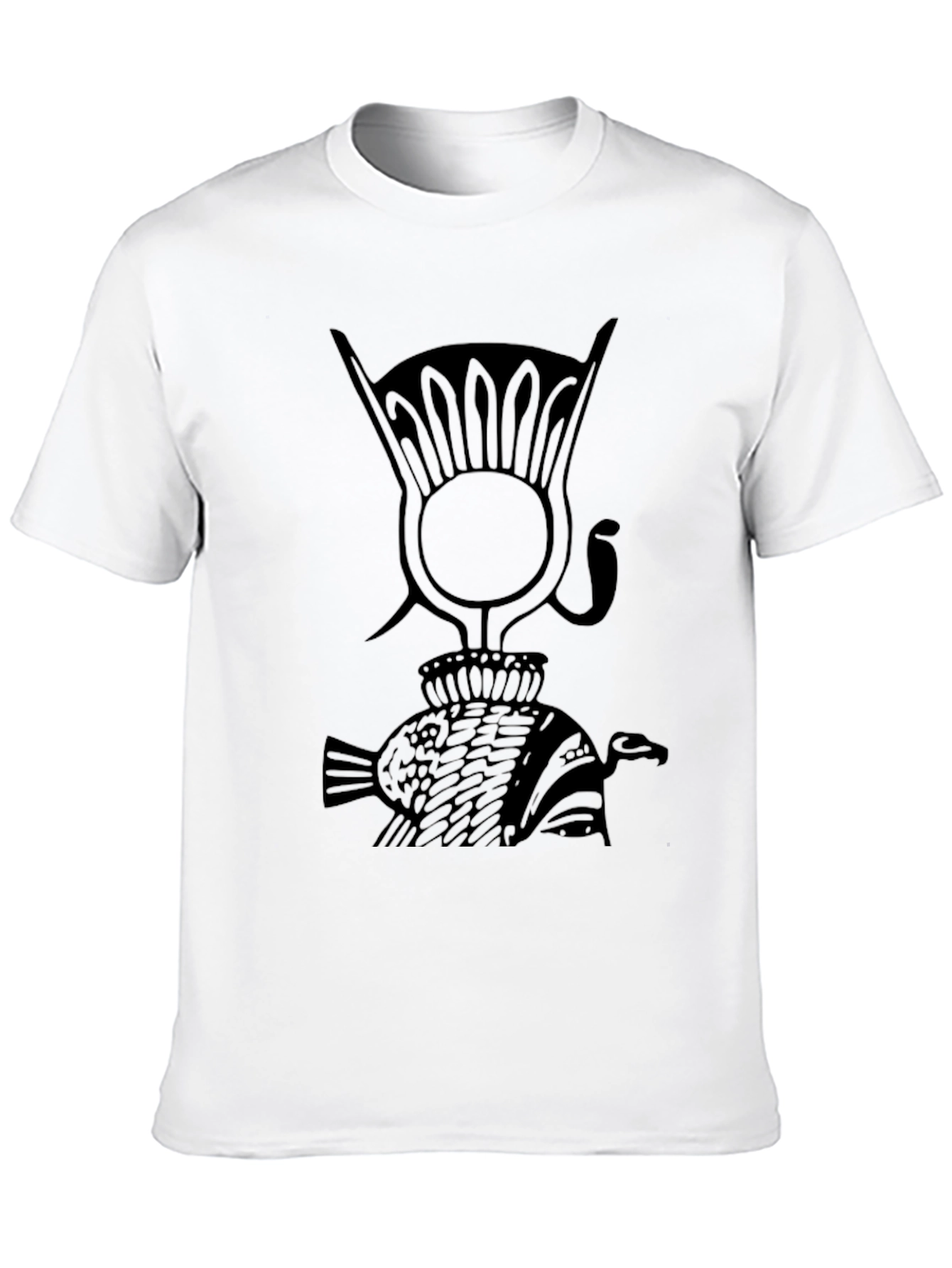 Black Egyptian Symbol Graphic Black T-Shirt view 10