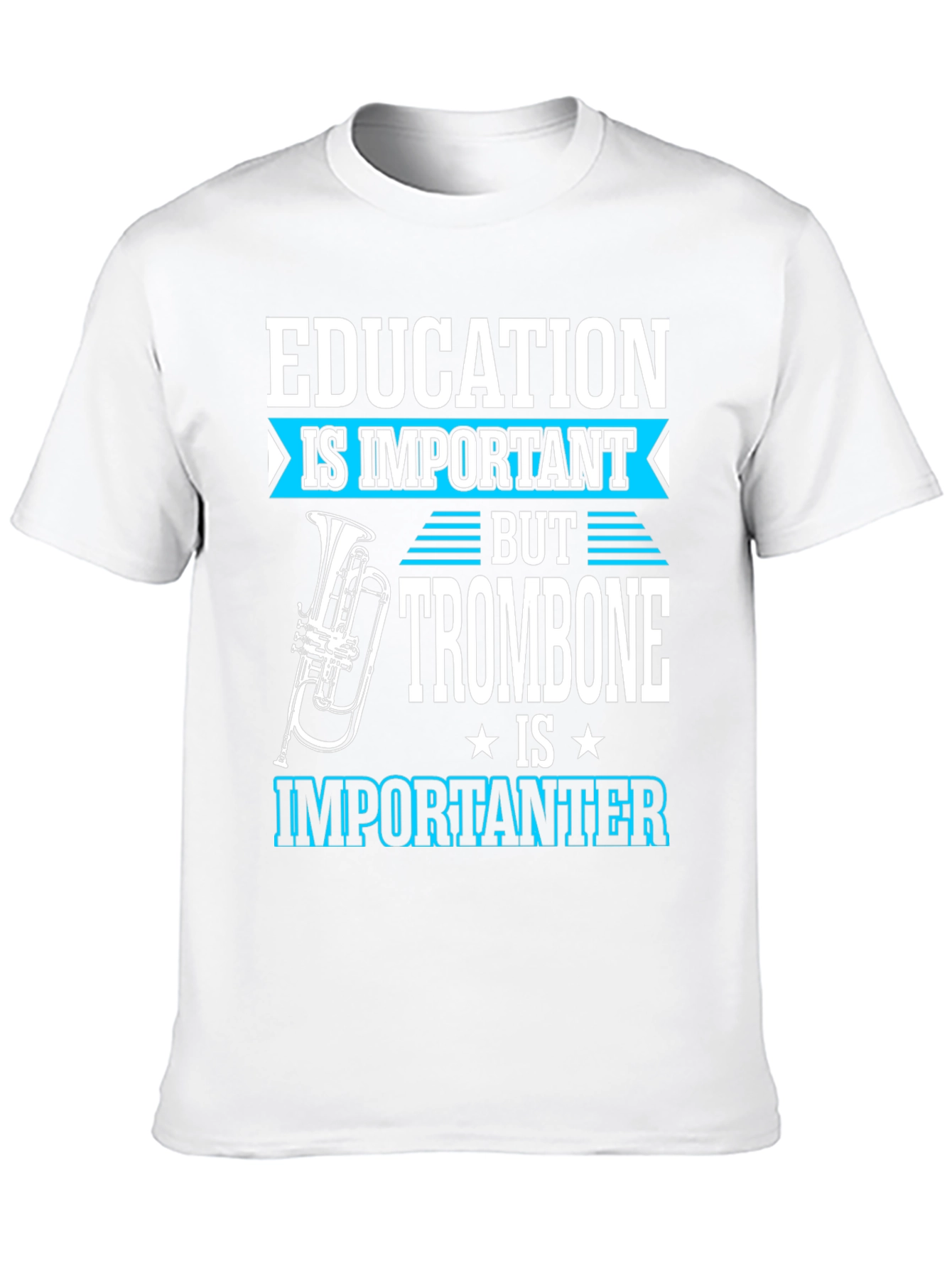 Black Education is Important But Trombone T-Shirt view 10