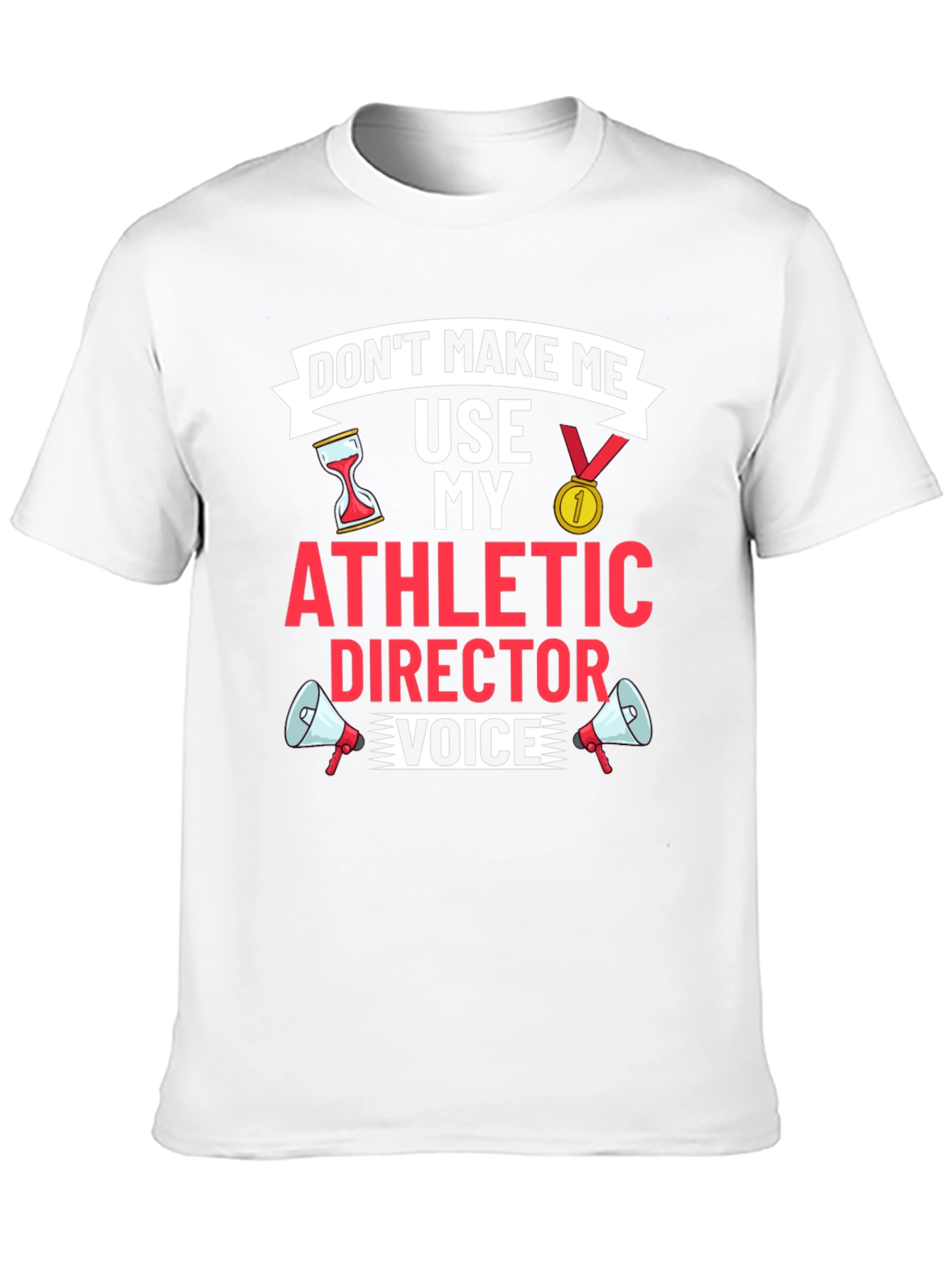 Black Athletic Director Funny Graphic T-Shirt view 10