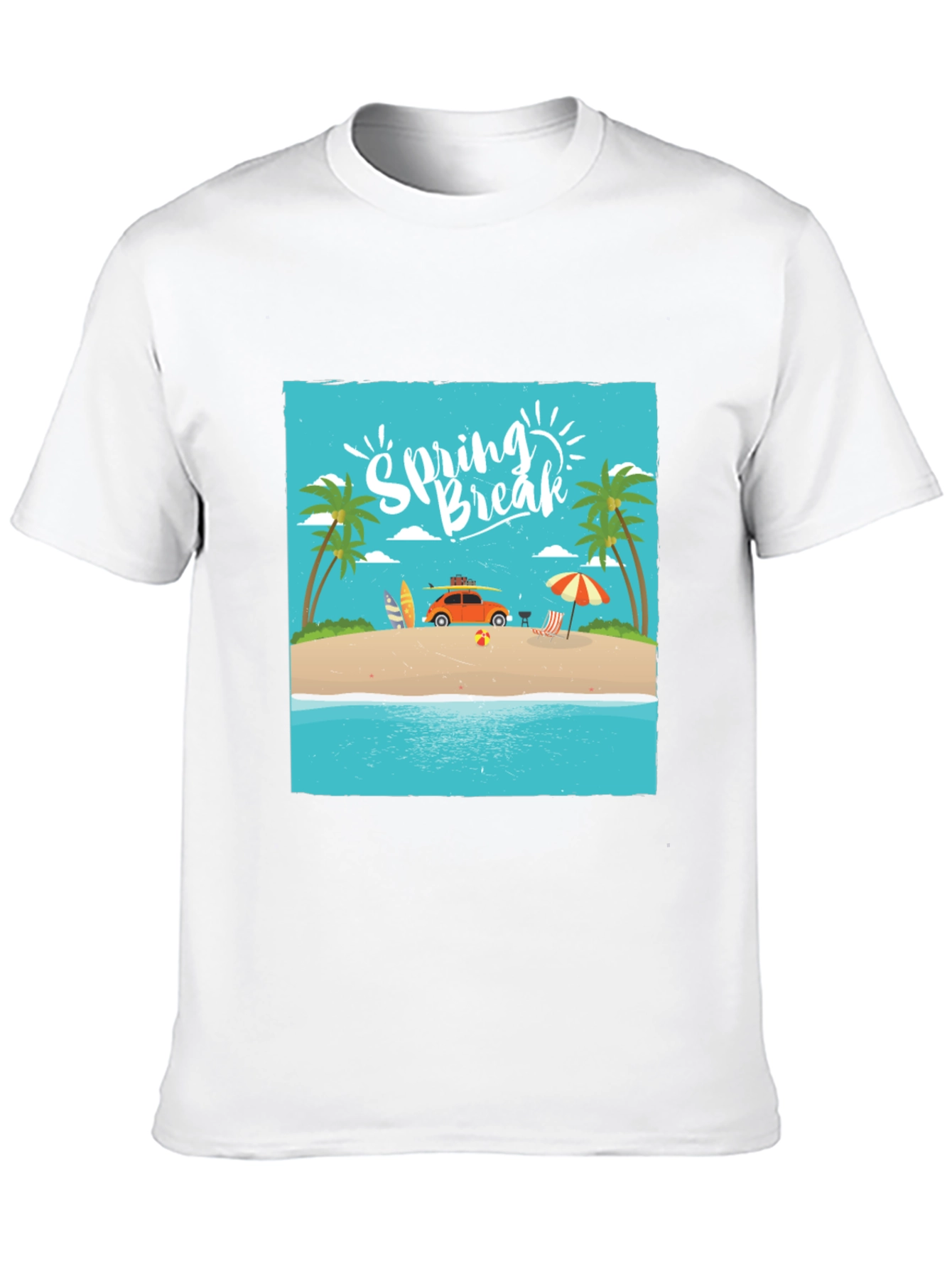 Black Spring Break Beach T-Shirt view 10