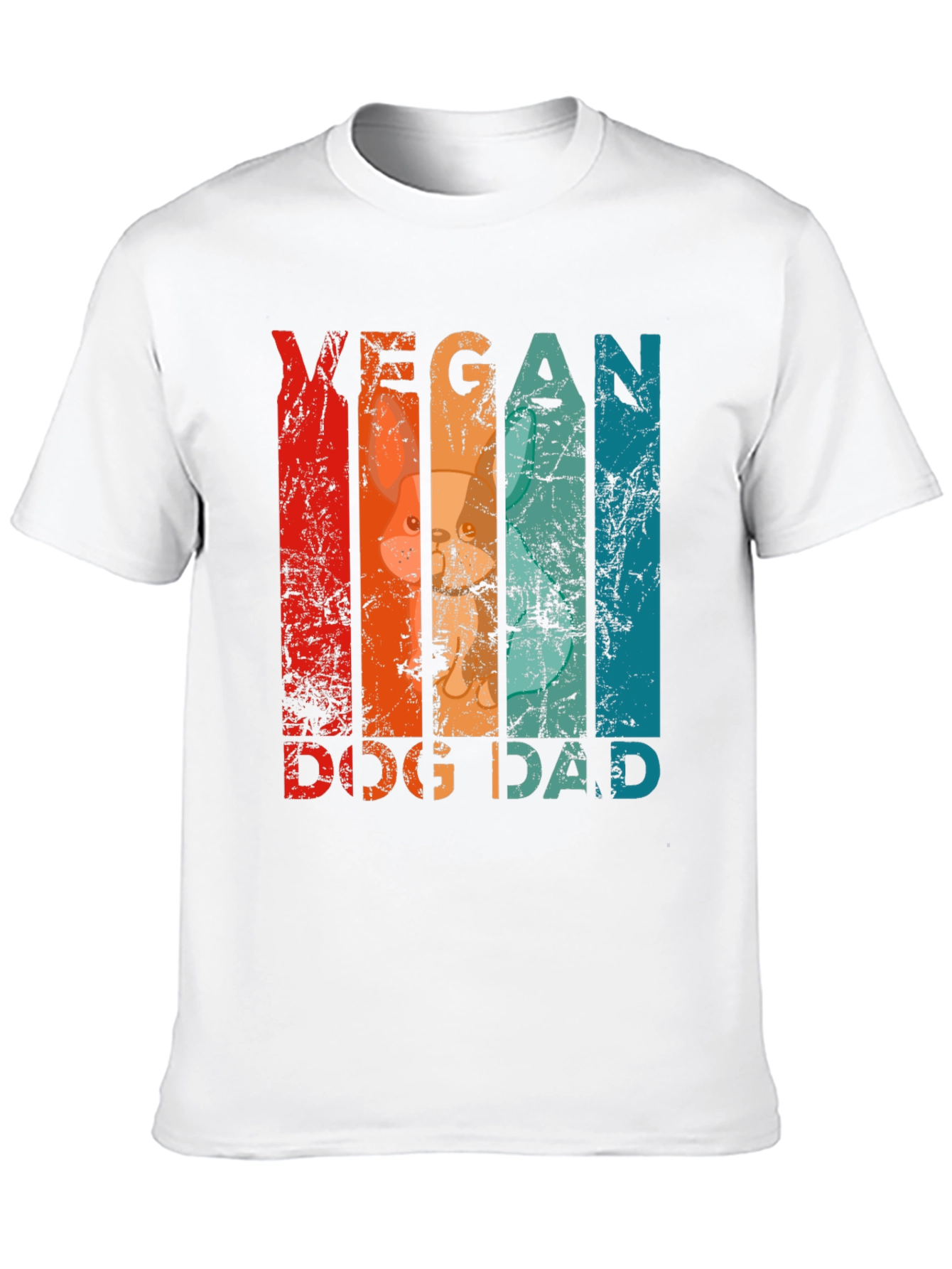 Black Vegan Dog Dad Graphic T-Shirt - Animal Lover Tee view 10