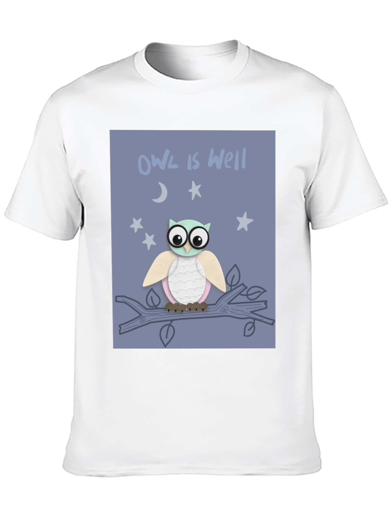 Black Owl is Well Graphic Tee - Soft Cotton T-Shirt view 10