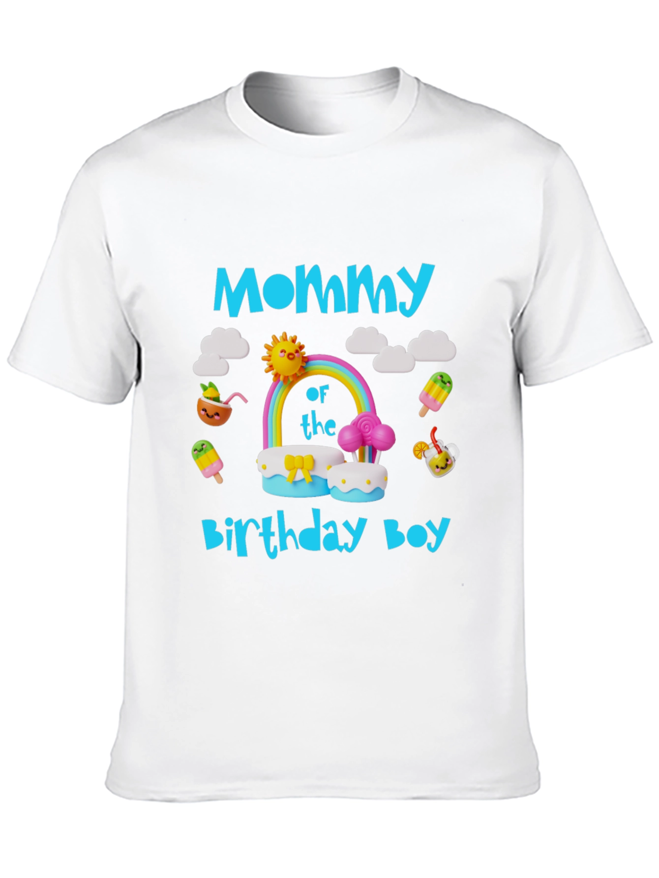 Black Mommy of the Birthday Boy T-Shirt view 10