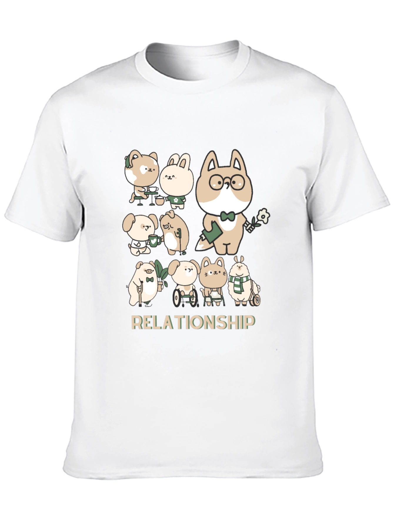 Black Relationship Cartoon Tee view 10