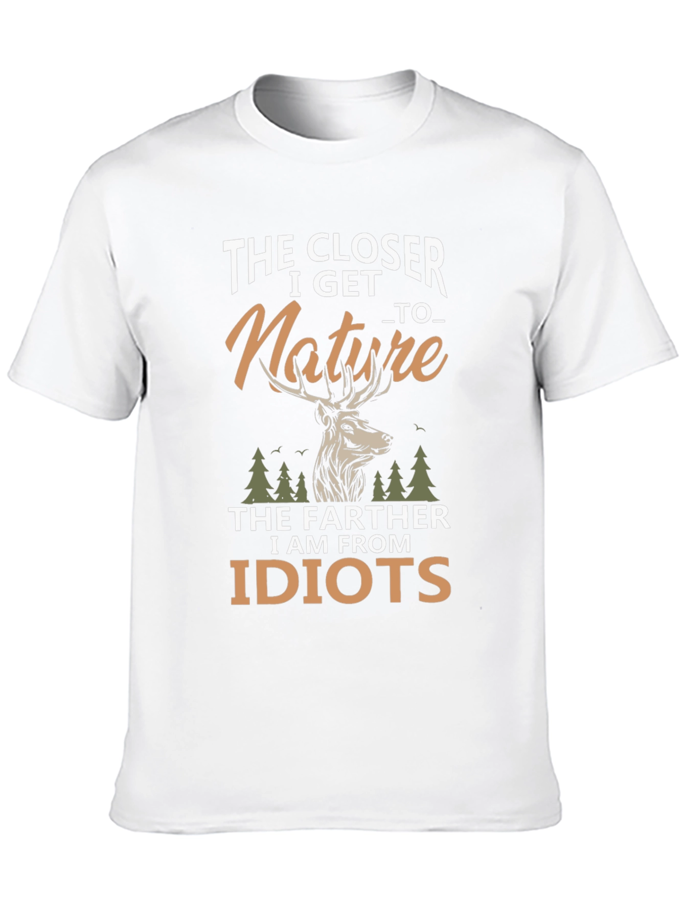 Black Nature Lover Graphic Tee - The Closer I Get view 10