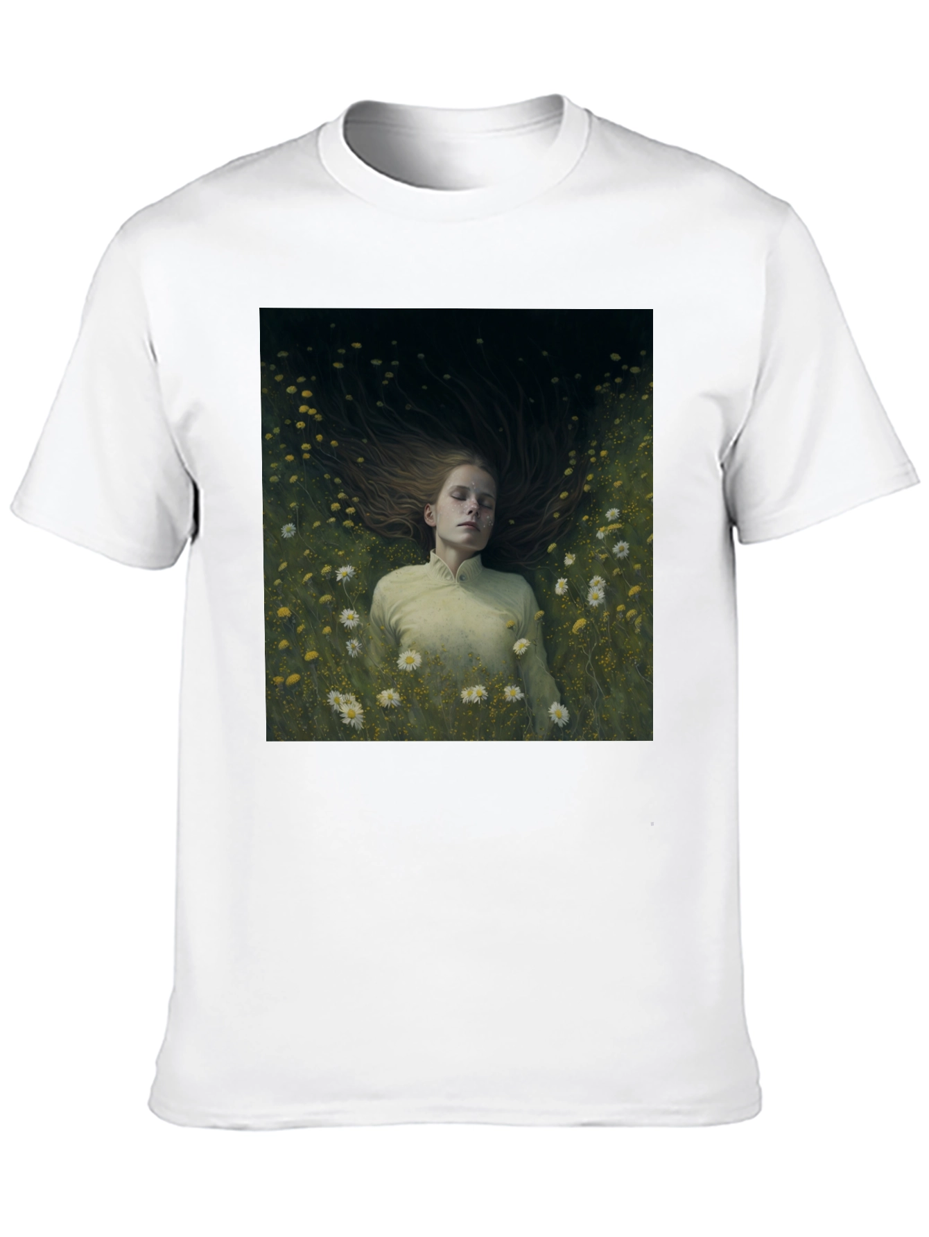 Black Dreamy Floral T-Shirt view 10