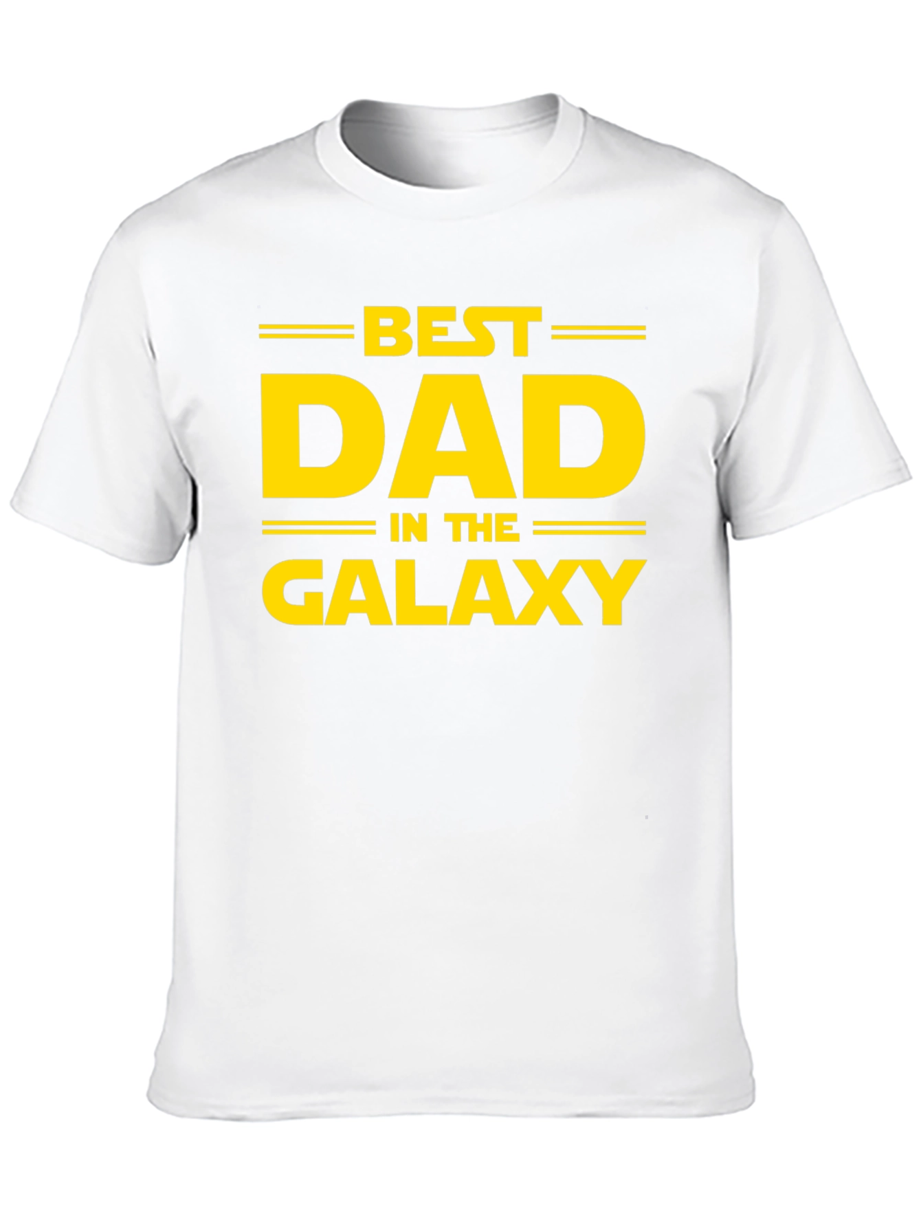 Black Best Dad in the Galaxy Black T-Shirt view 10