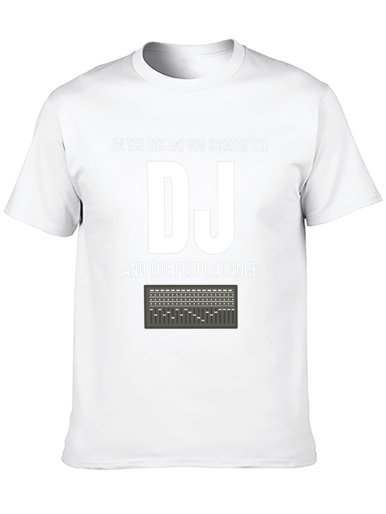 Black On the 8th Day God Created The DJ Graphic T-Shirt view 10