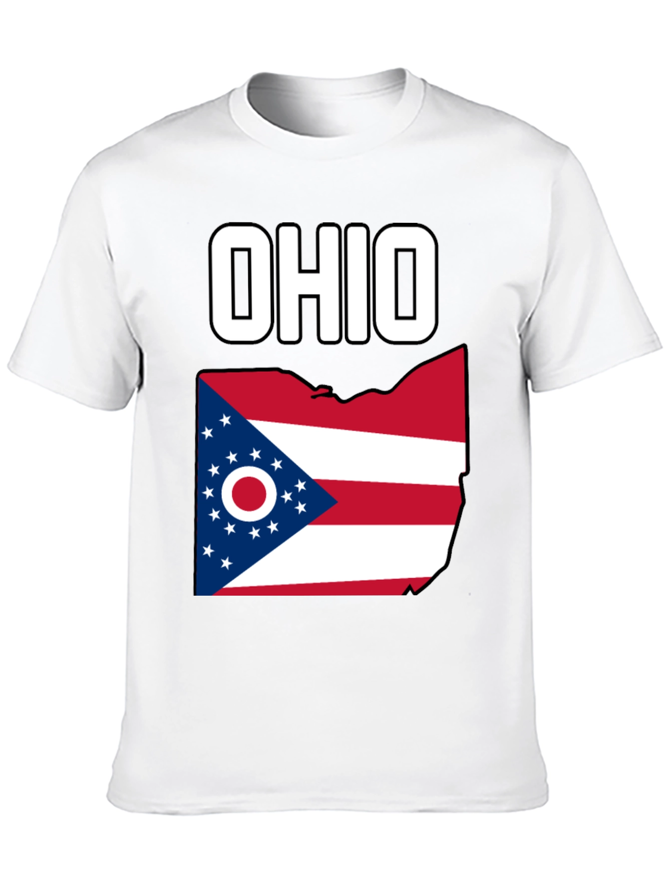 Black Ohio Flag Graphic T-Shirt view 10