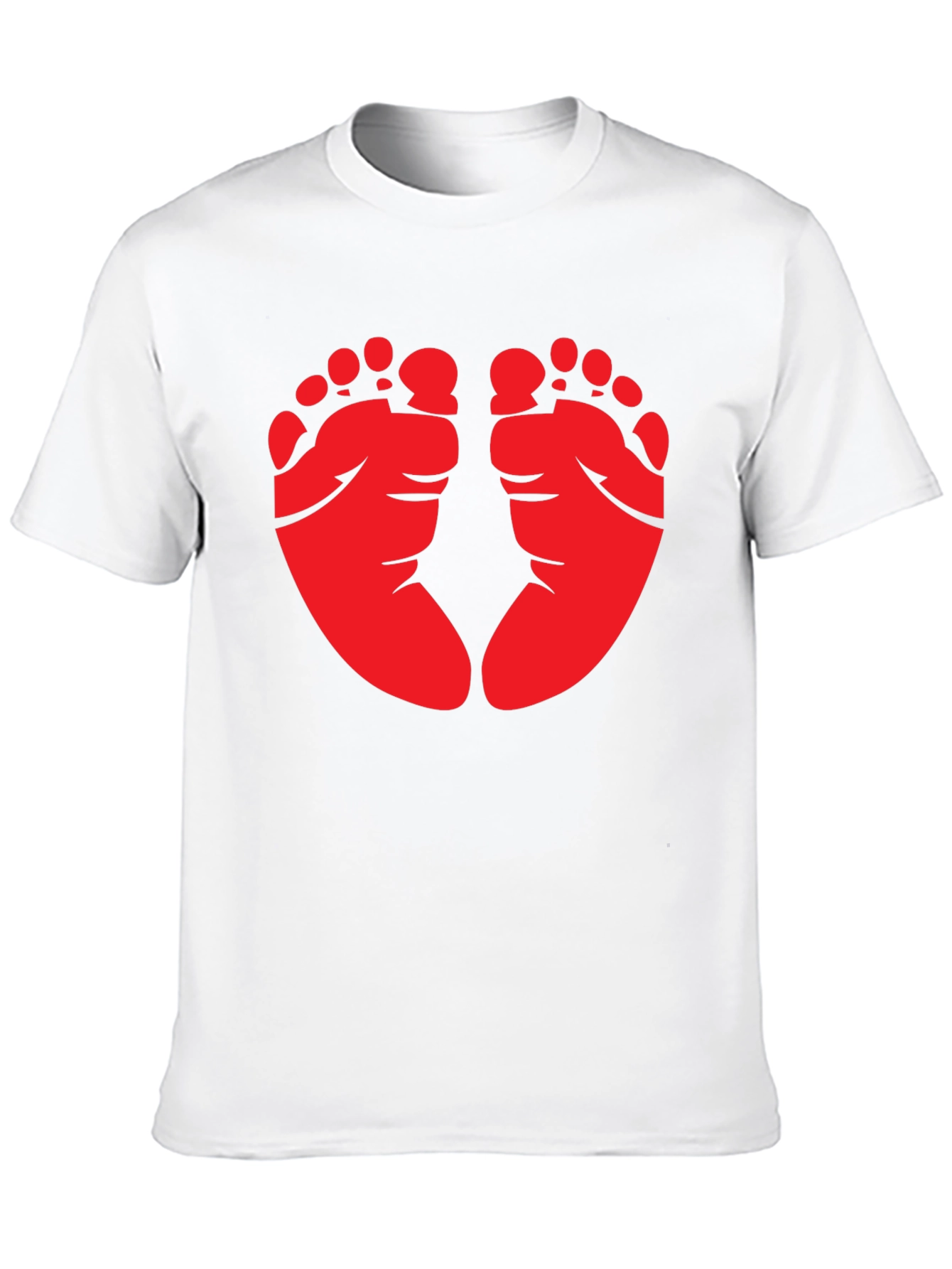Baby Feet Graphic Tee - Black - 10