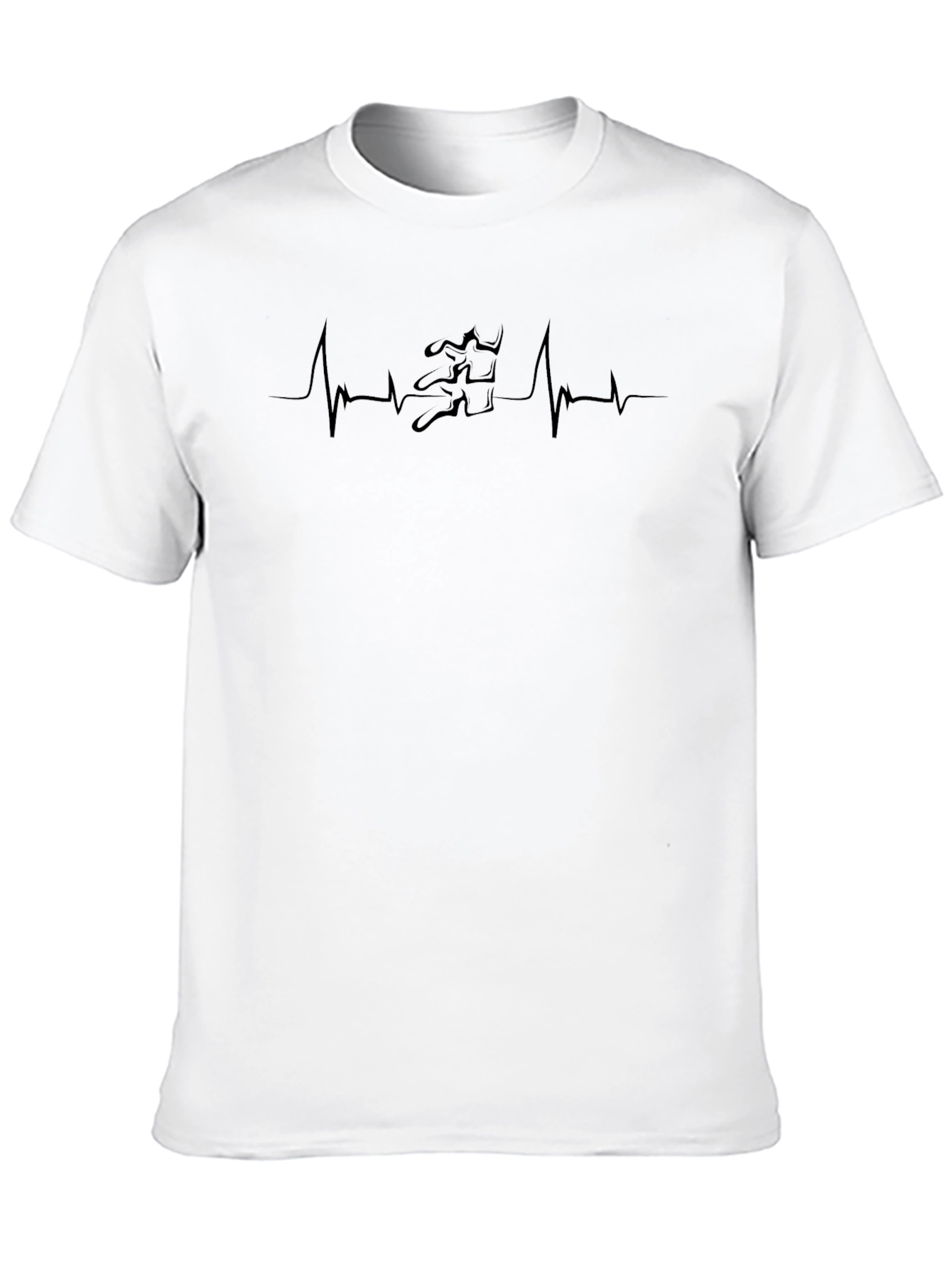 Black Chiropractor Heartbeat T-Shirt - Spine Care Tee view 10