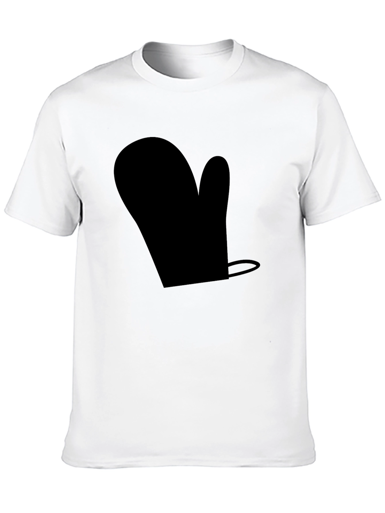 Black Novelty Black Oven Mitt T-Shirt - Quirky Casual Wear view 10