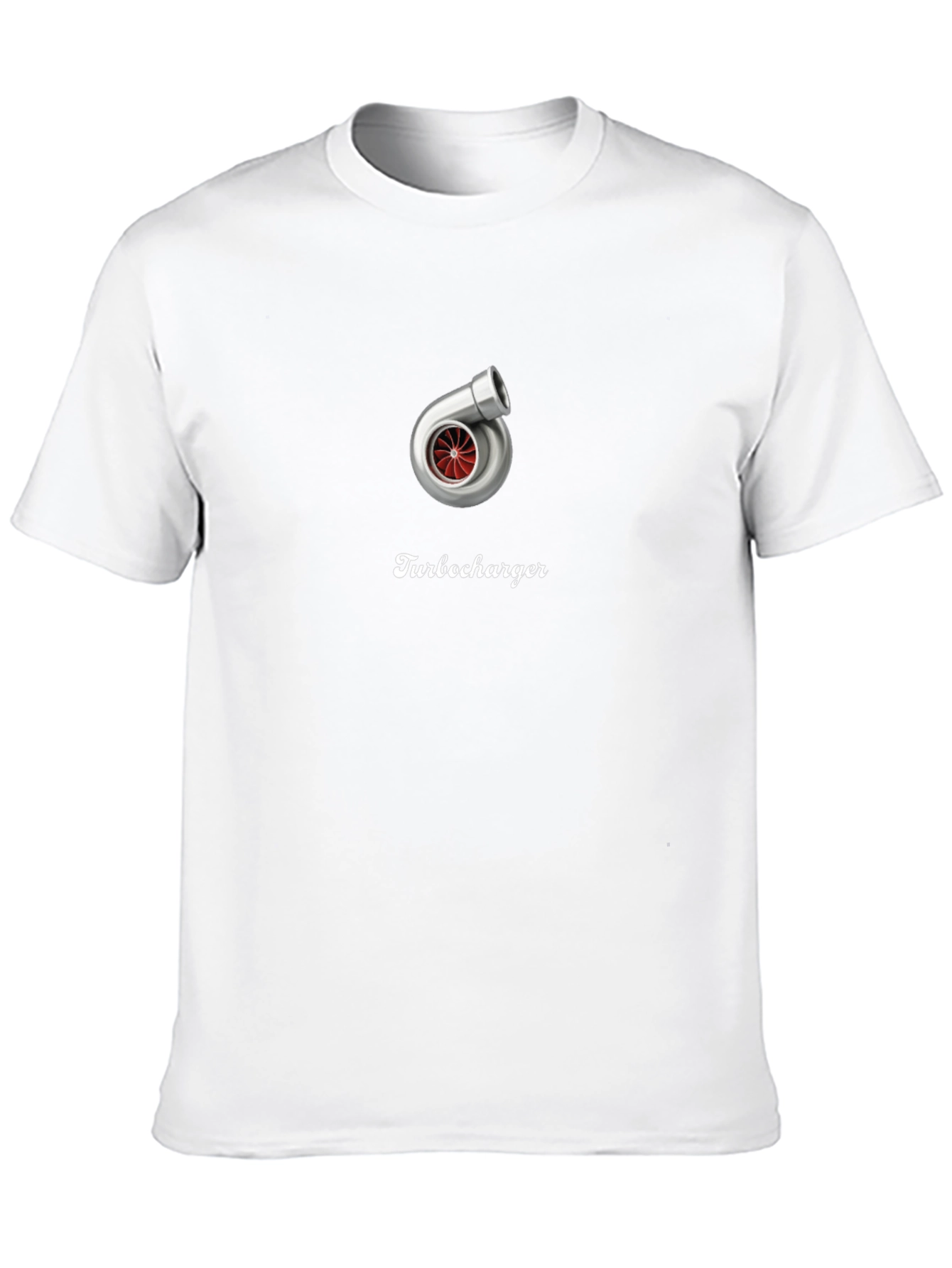 Black Turbocharger Graphic Tee - Black Cotton T-Shirt view 10