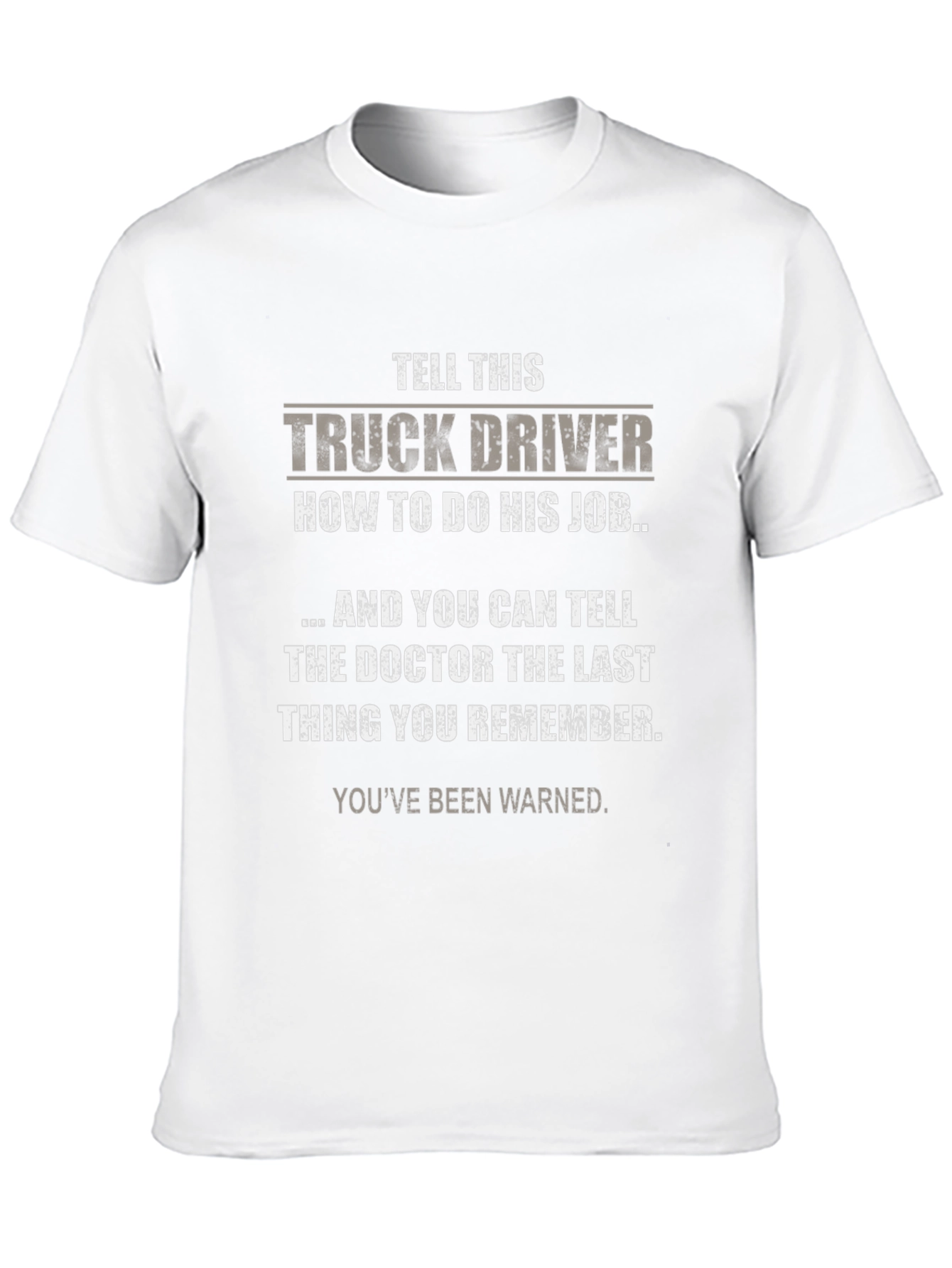 Black Truck Driver T-Shirt - Warn Them! view 10