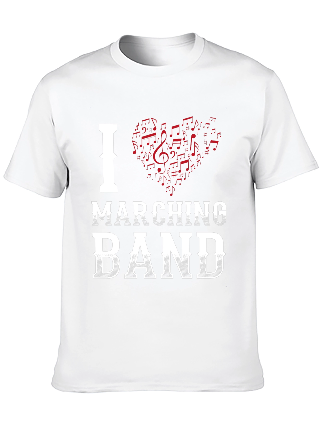Black I Heart Marching Band T-Shirt view 10
