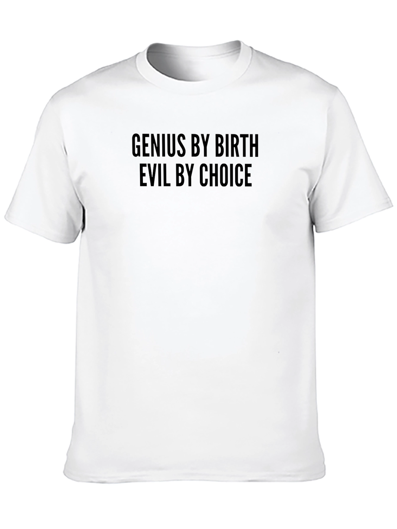 Black Genius by Birth, Evil by Choice - Men's Black Tee view 10