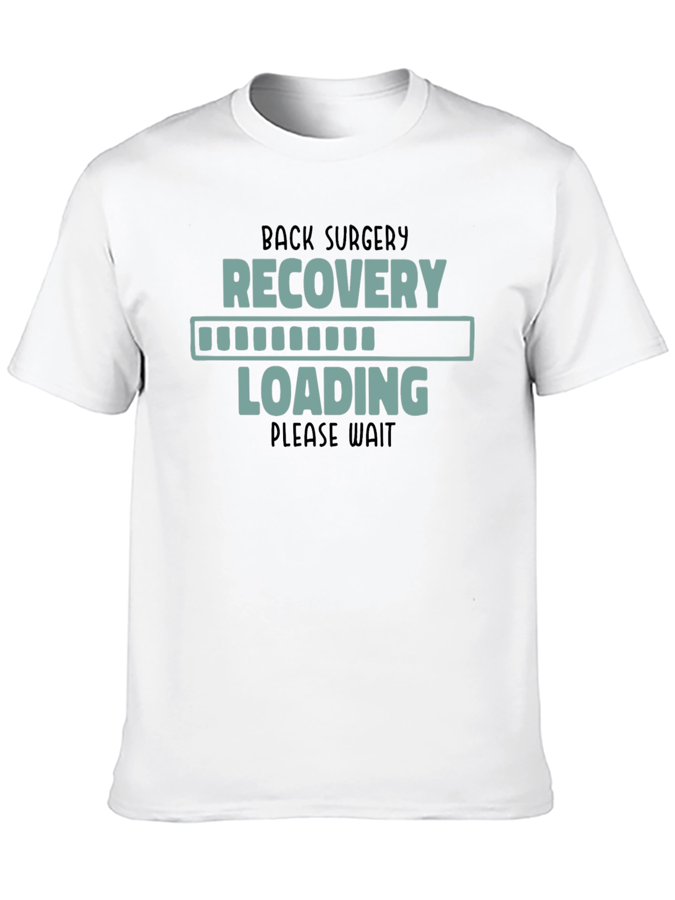 Black Back Surgery Recovery Loading T-Shirt view 10