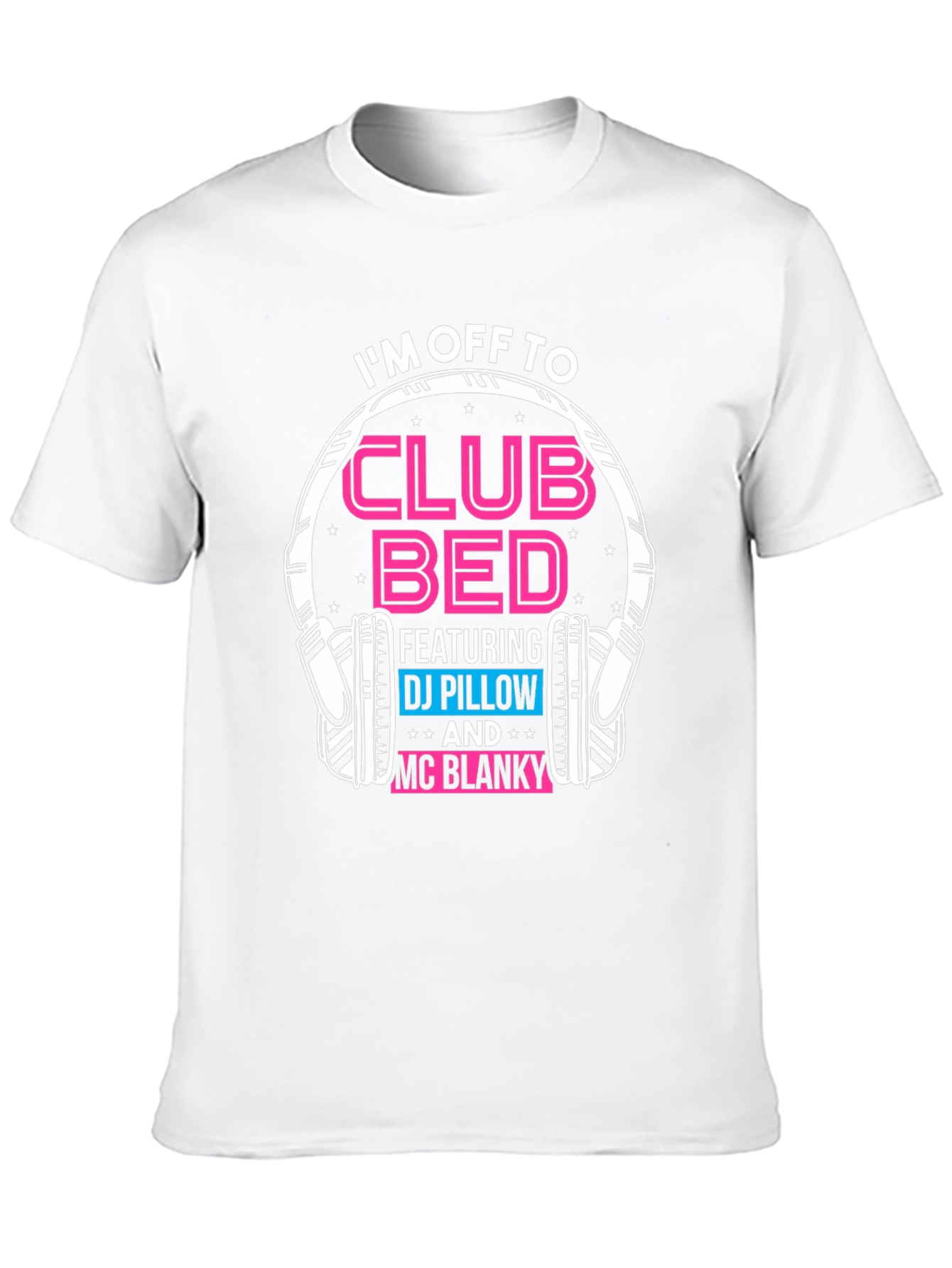 Black Club Bed T-Shirt: DJ Pillow & MC Blanky Graphic Tee view 10