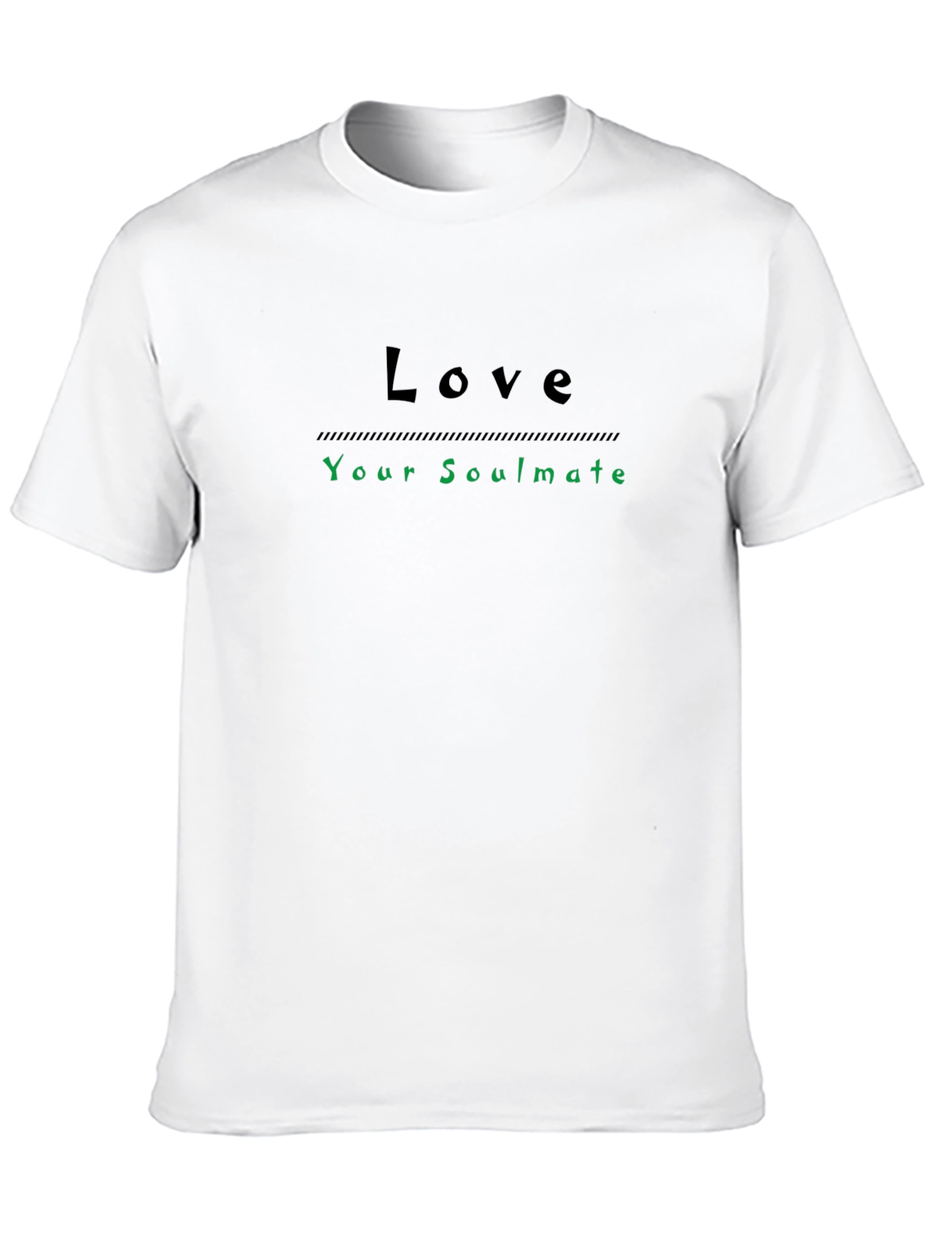 Black Love Your Soulmate T-Shirt - Stylish Black Tee view 10