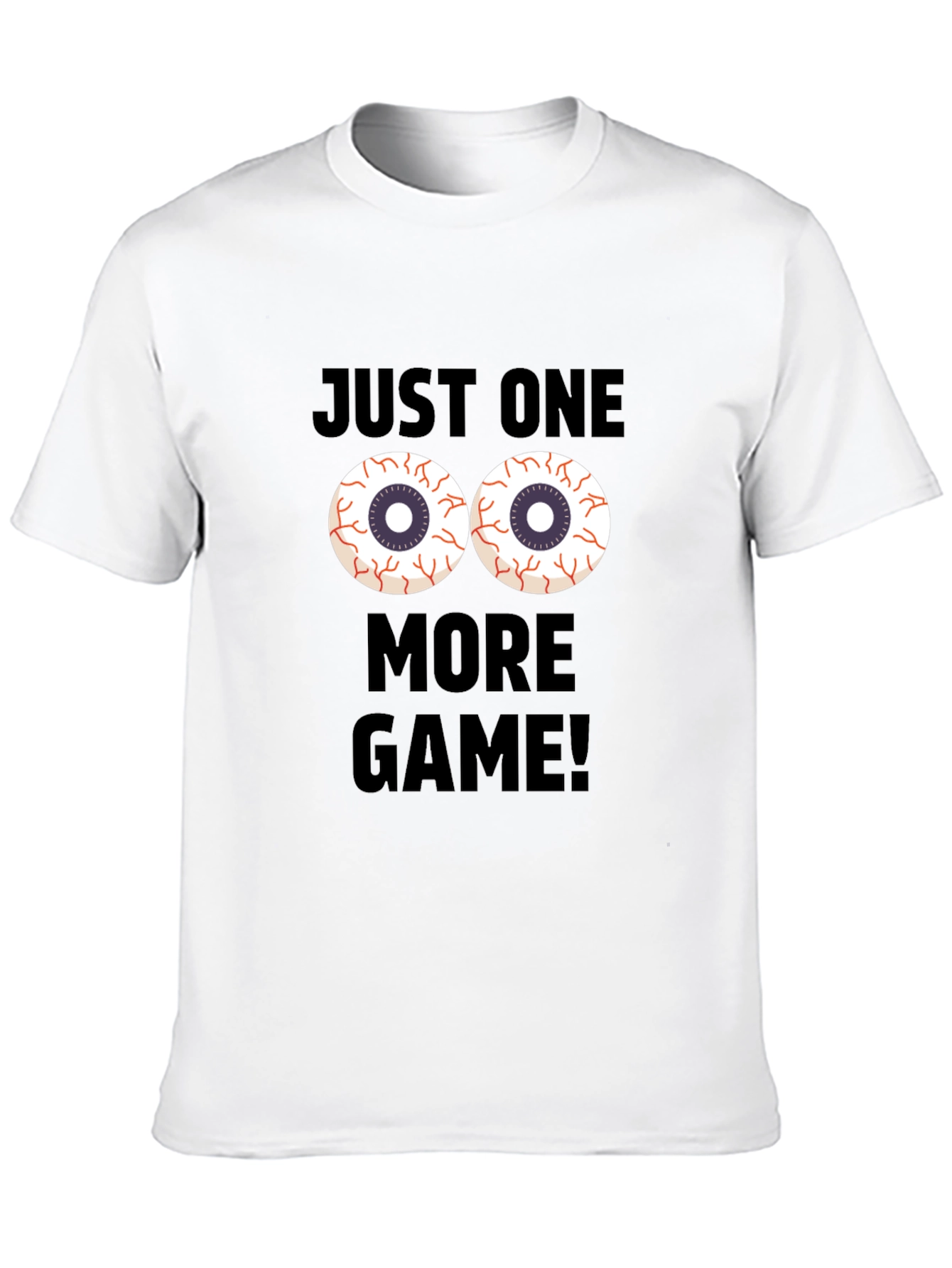 Black Just One More Game T-Shirt - Gamer Apparel view 10