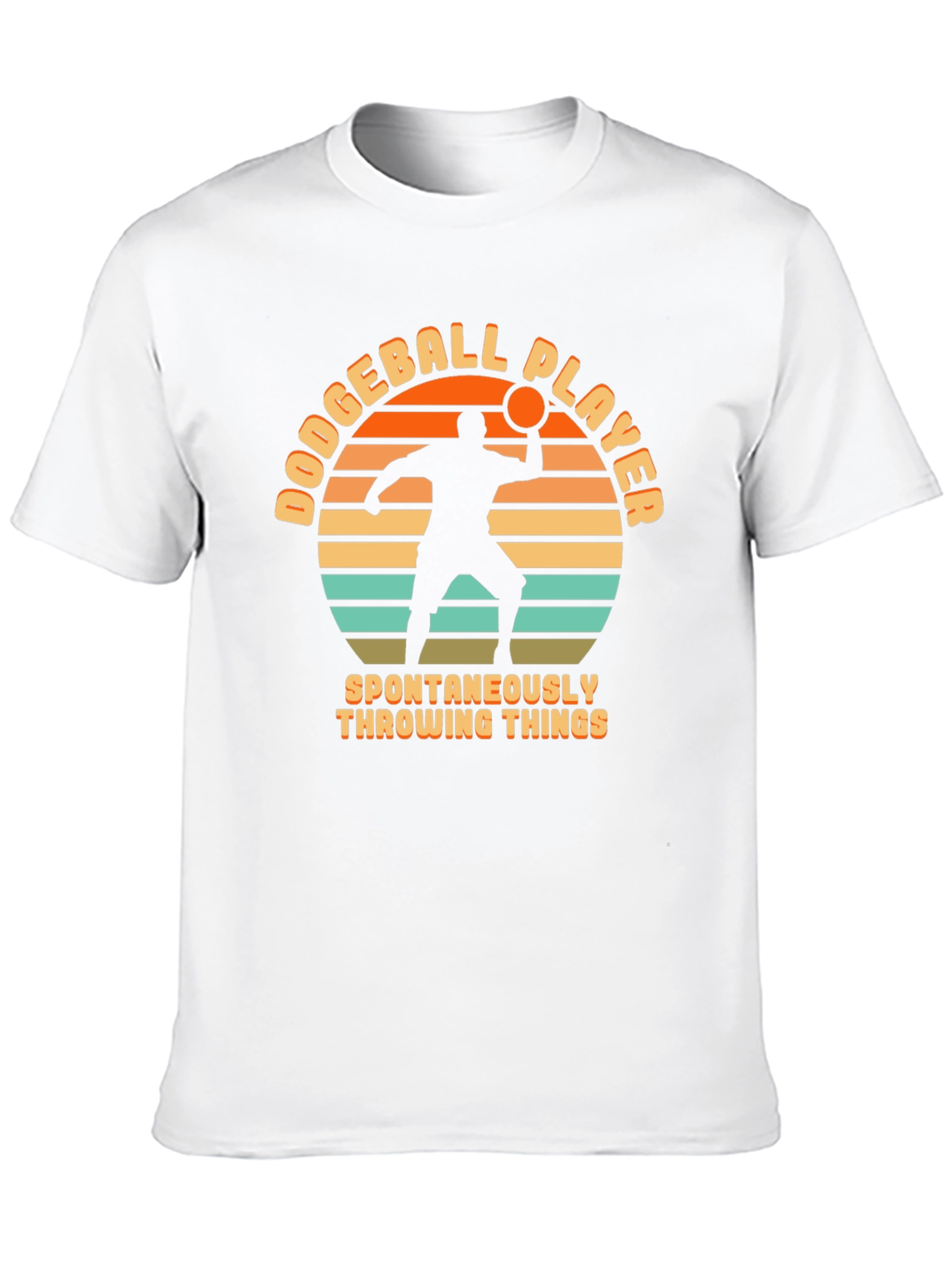Black Dodgeball Player Throwing Things T-Shirt view 10