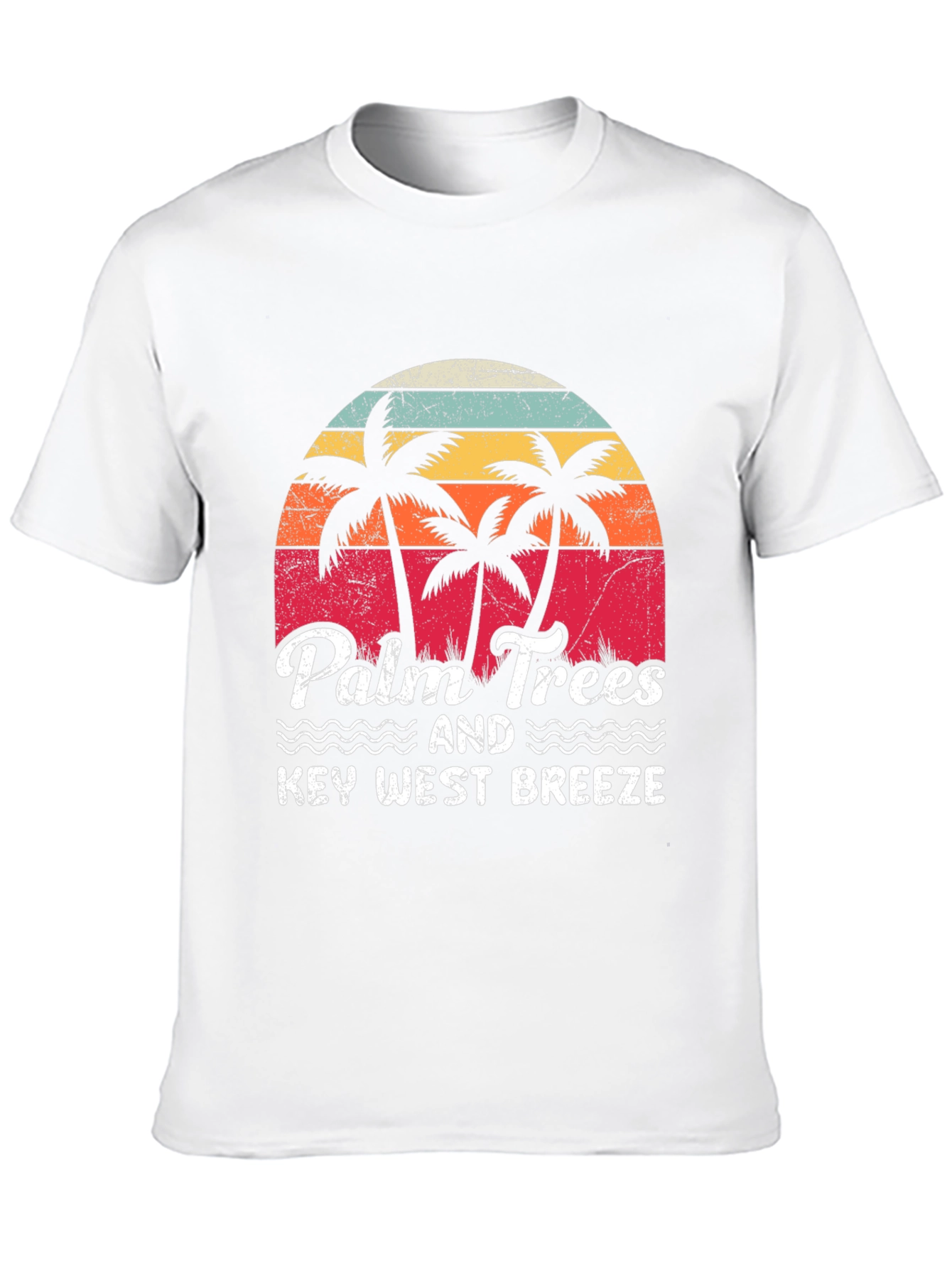 Black Palm Trees & Key West Breeze Graphic Tee view 10