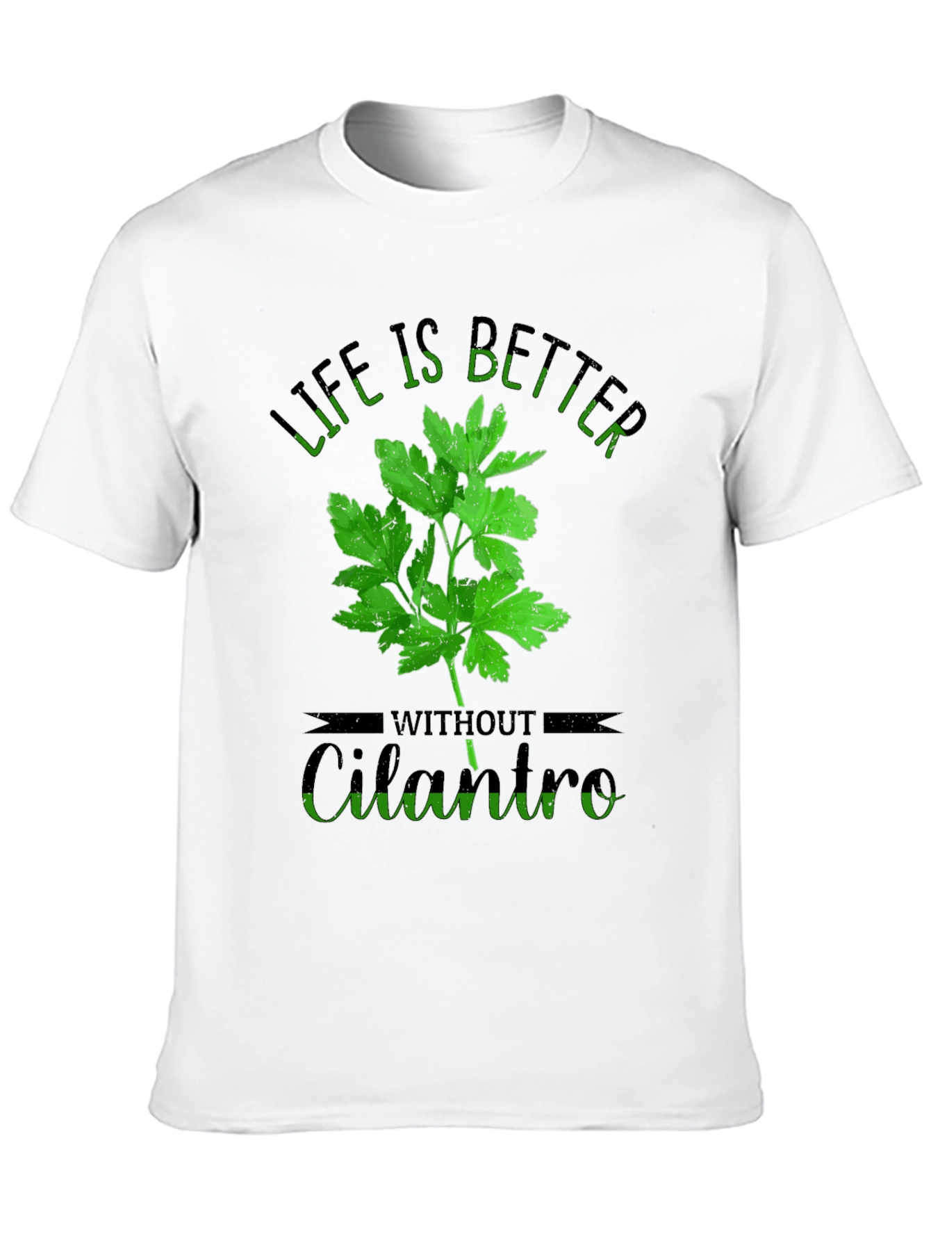 Black Life is Better Without Cilantro T-Shirt view 10