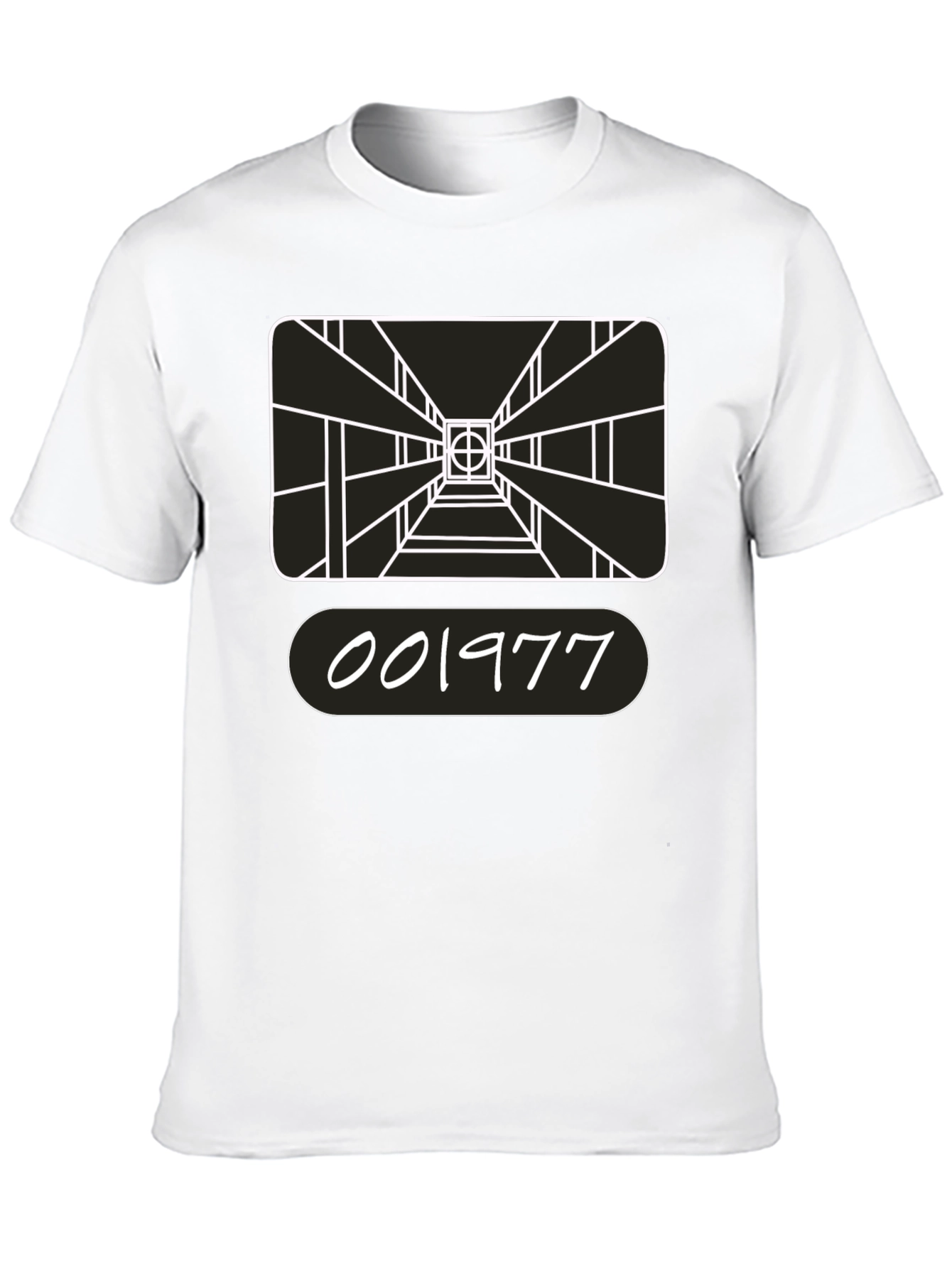 Black Retro Gaming T-Shirt - 001977 Design view 10
