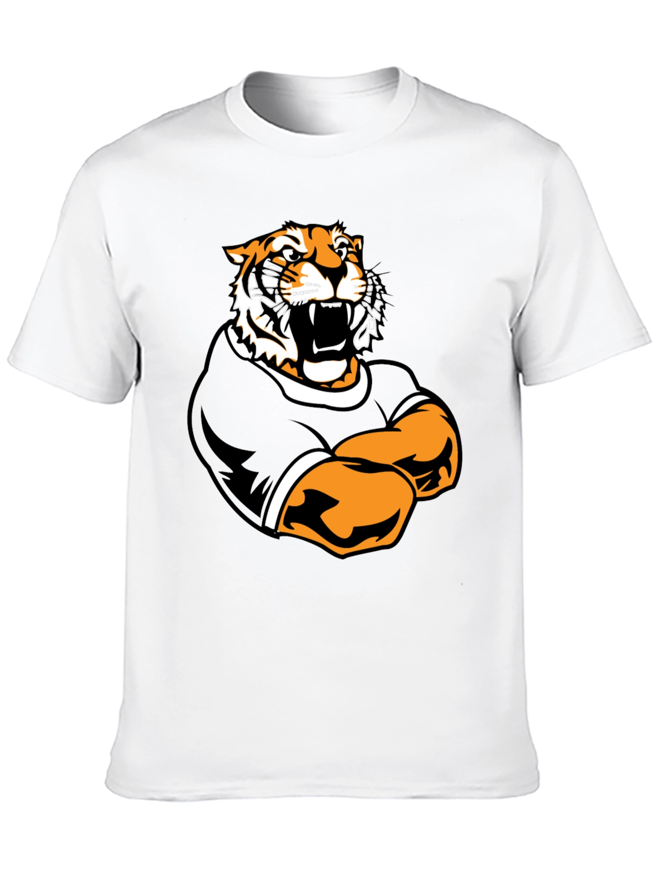 Black Tiger Graphic Black T-Shirt - Bold Animal Tee view 10