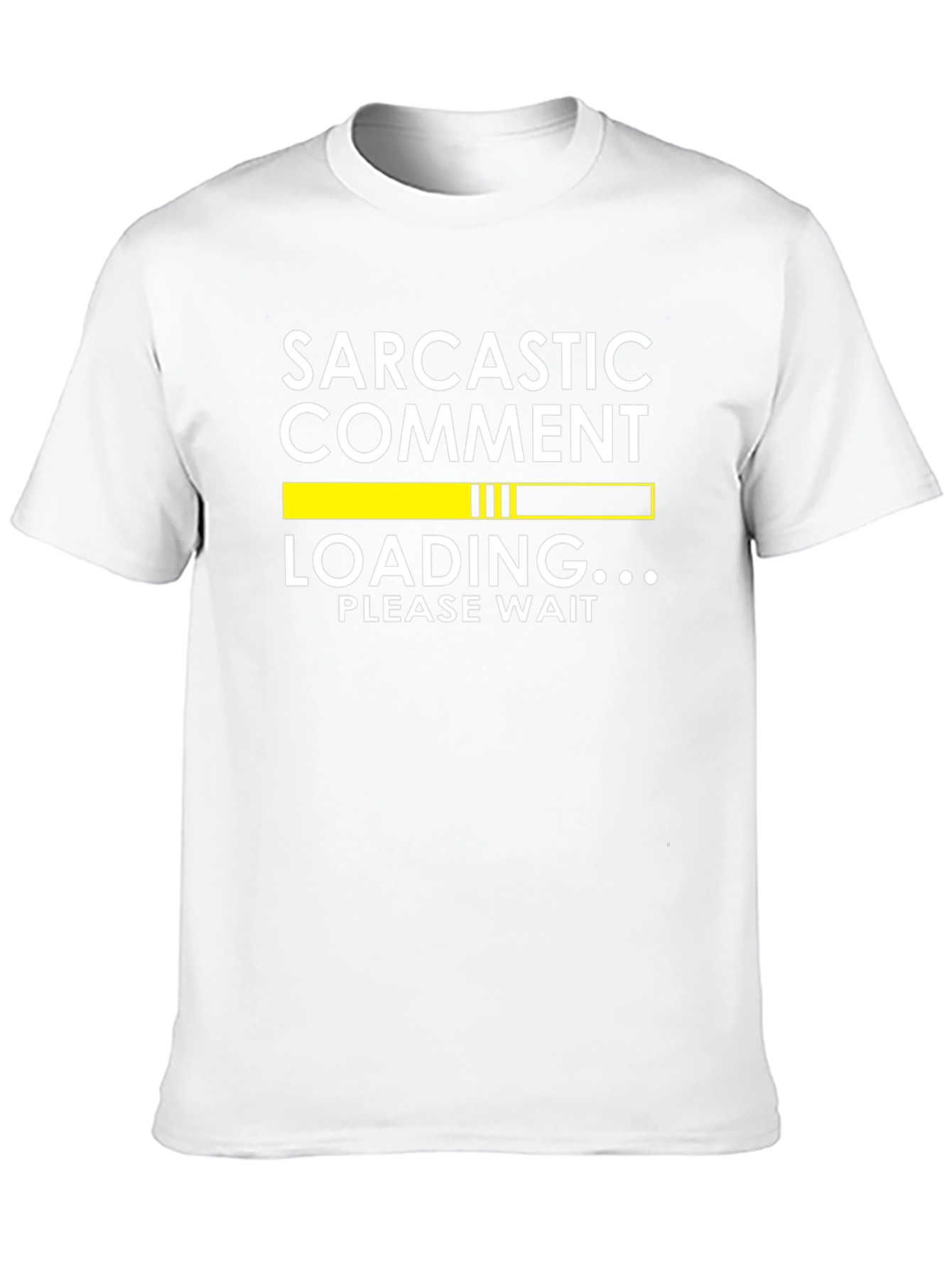 Black Sarcastic Comment Loading T-Shirt view 10