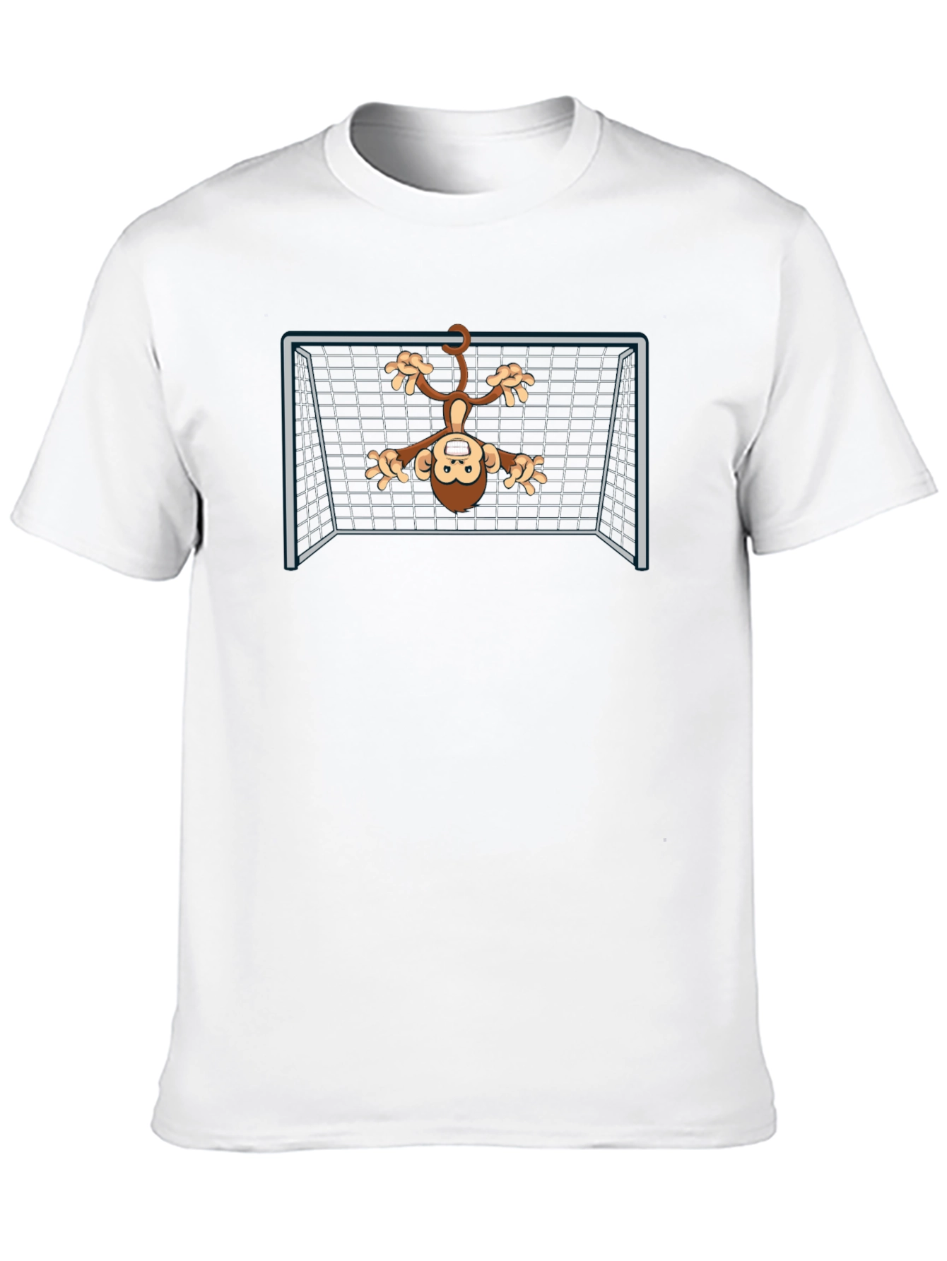Black Monkey Goalie Graphic Tee - Black Cotton T-Shirt view 10