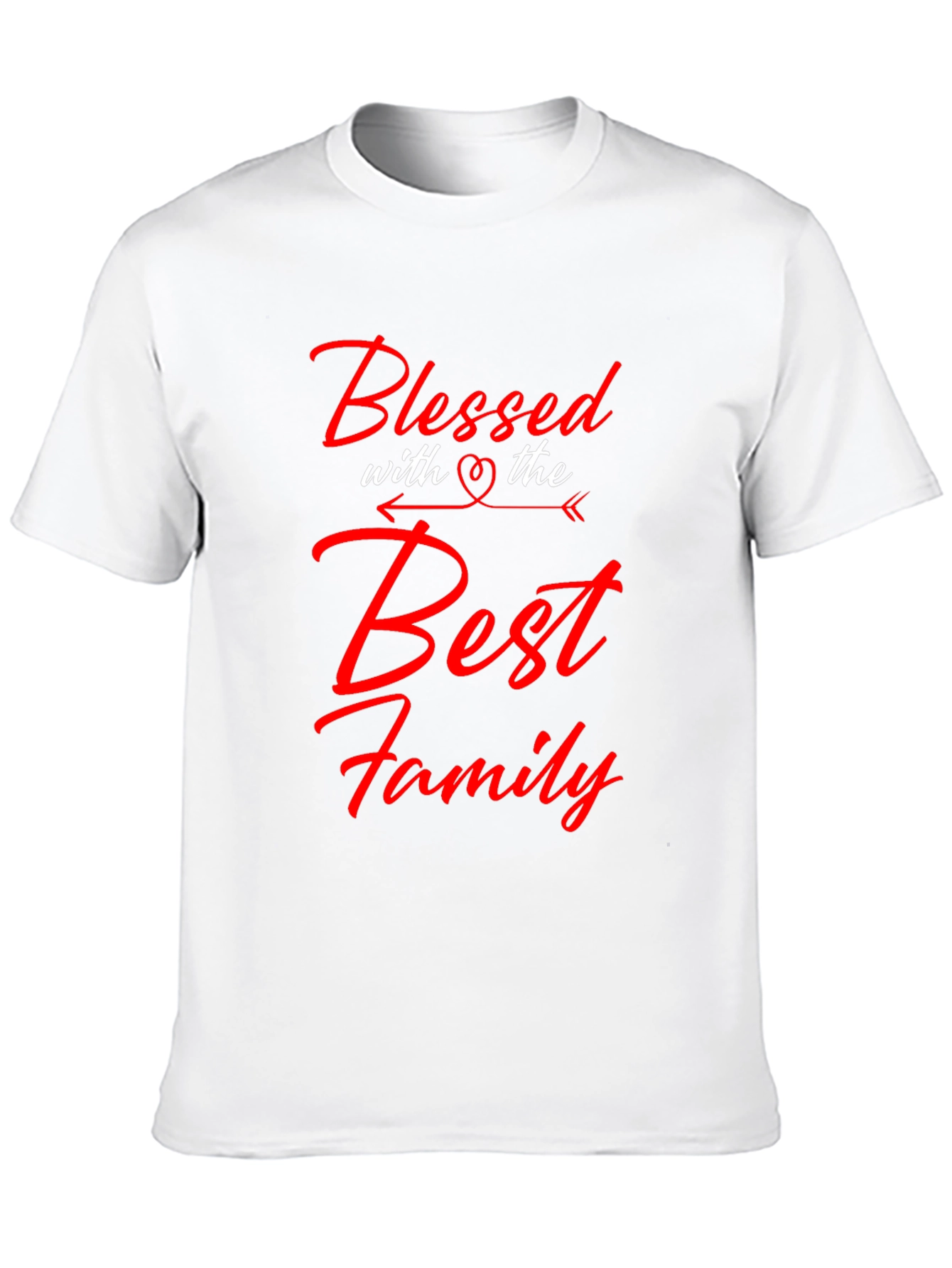 Black Blessed with the Best Family Graphic Tee view 10