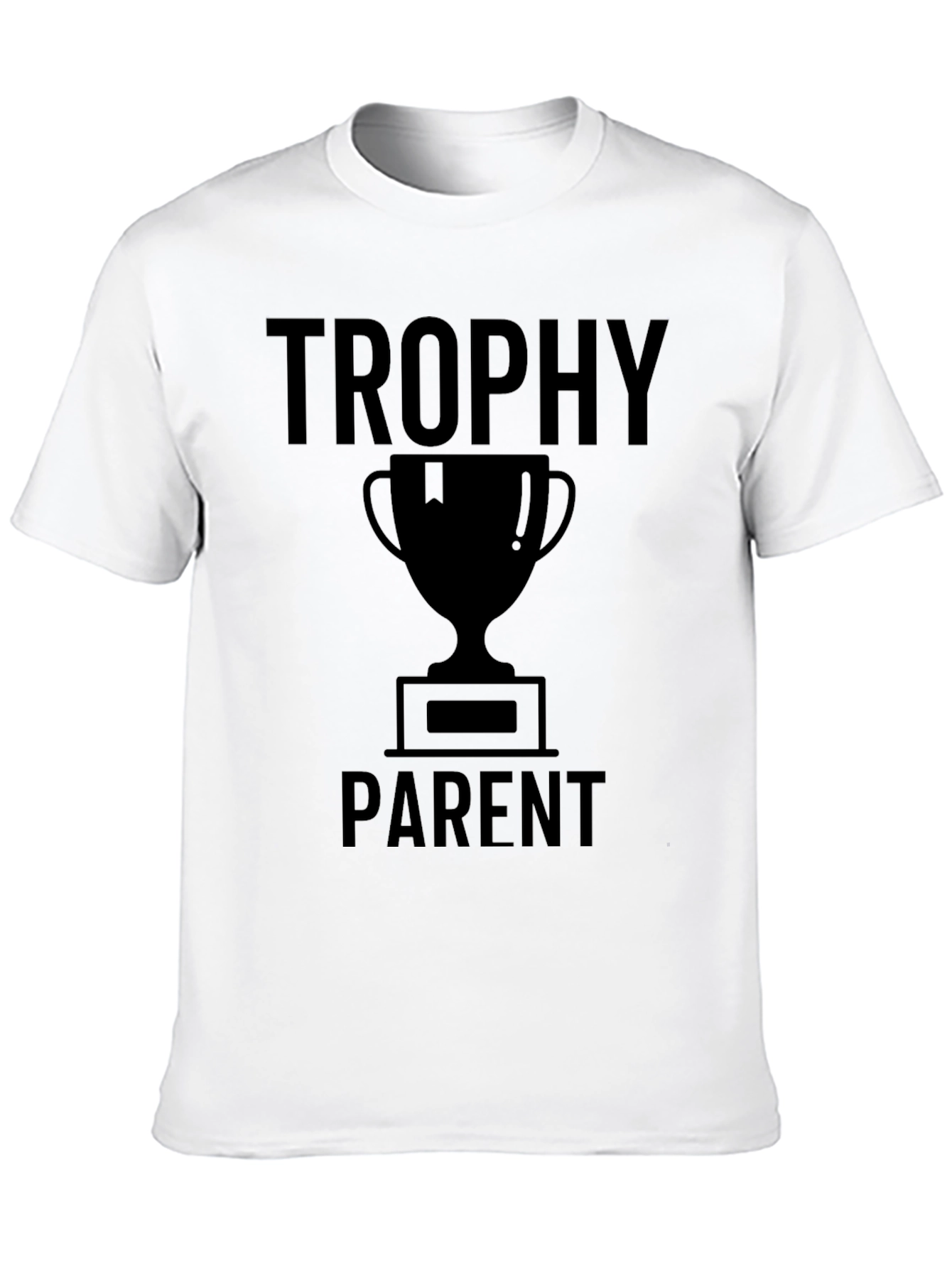 Black Trophy Parent Graphic Tee - Novelty T-Shirt view 10