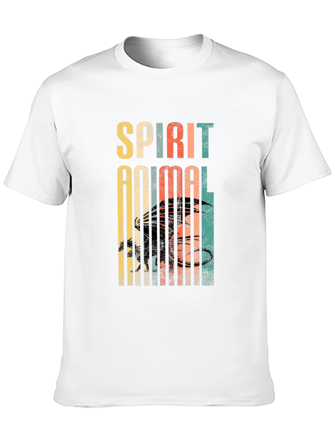 Black Dragon Spirit Animal Retro Graphic Tee view 10
