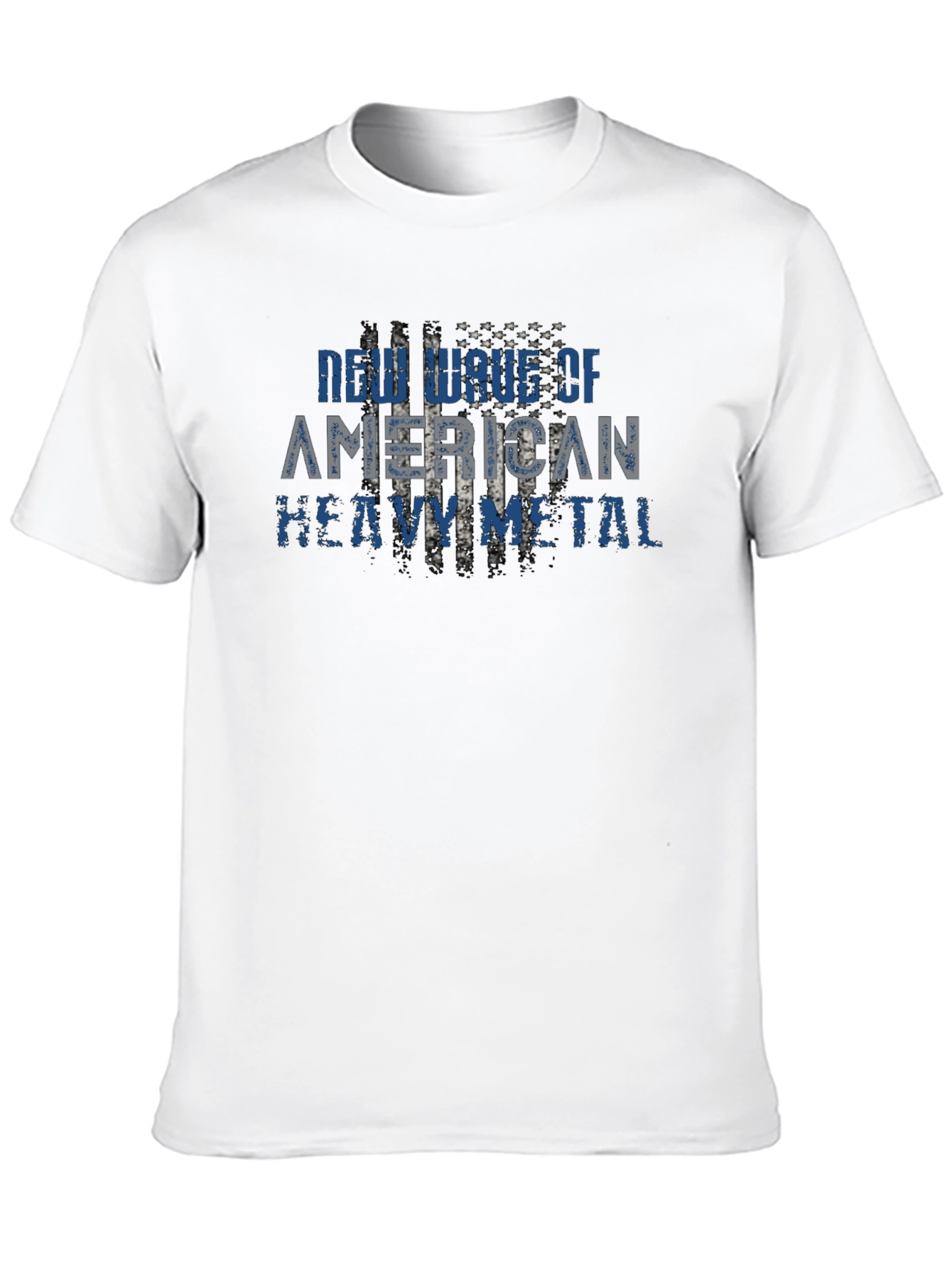 Black New Wave American Heavy Metal Graphic Tee view 10