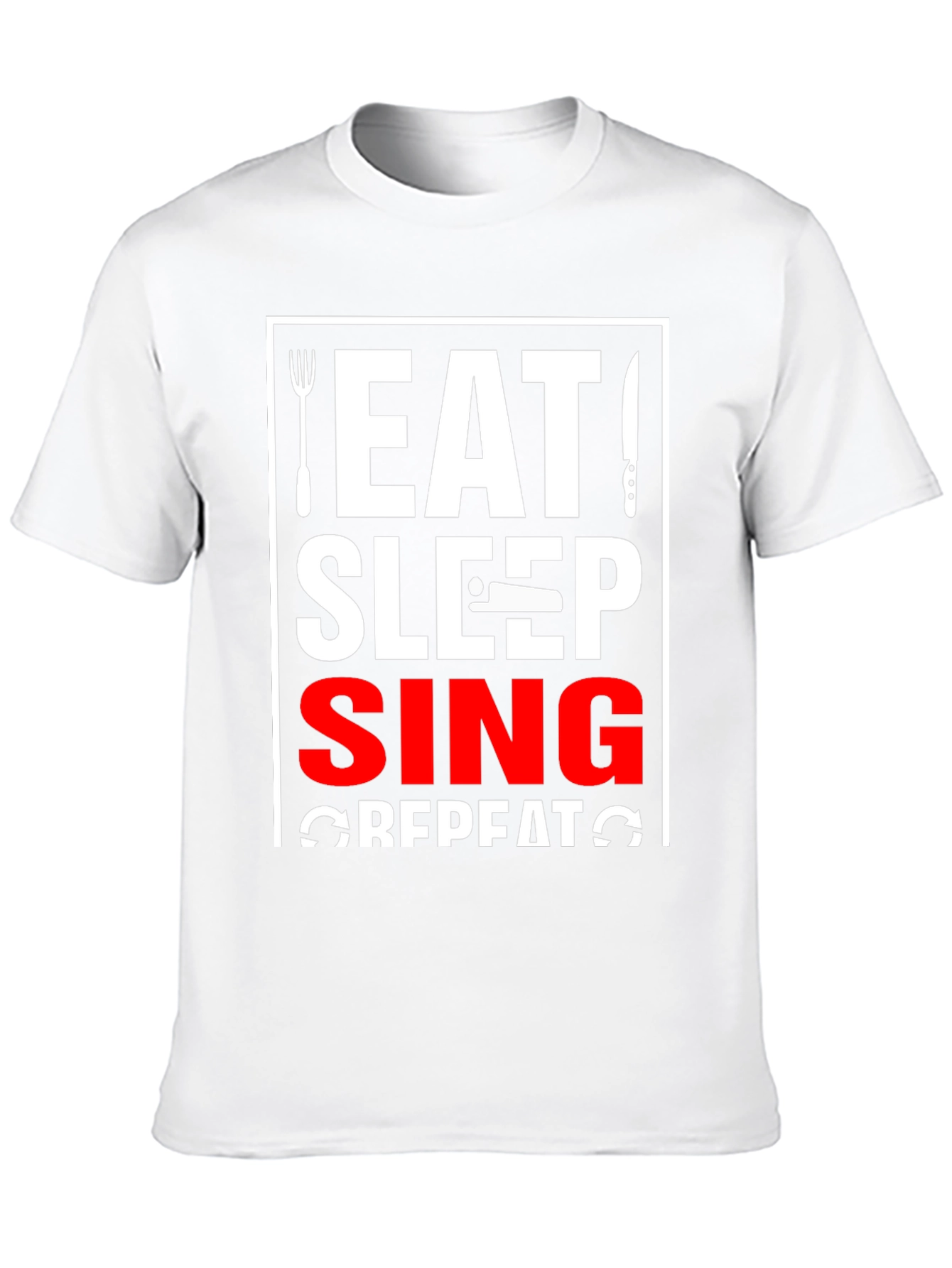 Eat Sleep Sing Repeat Graphic Tee - 10