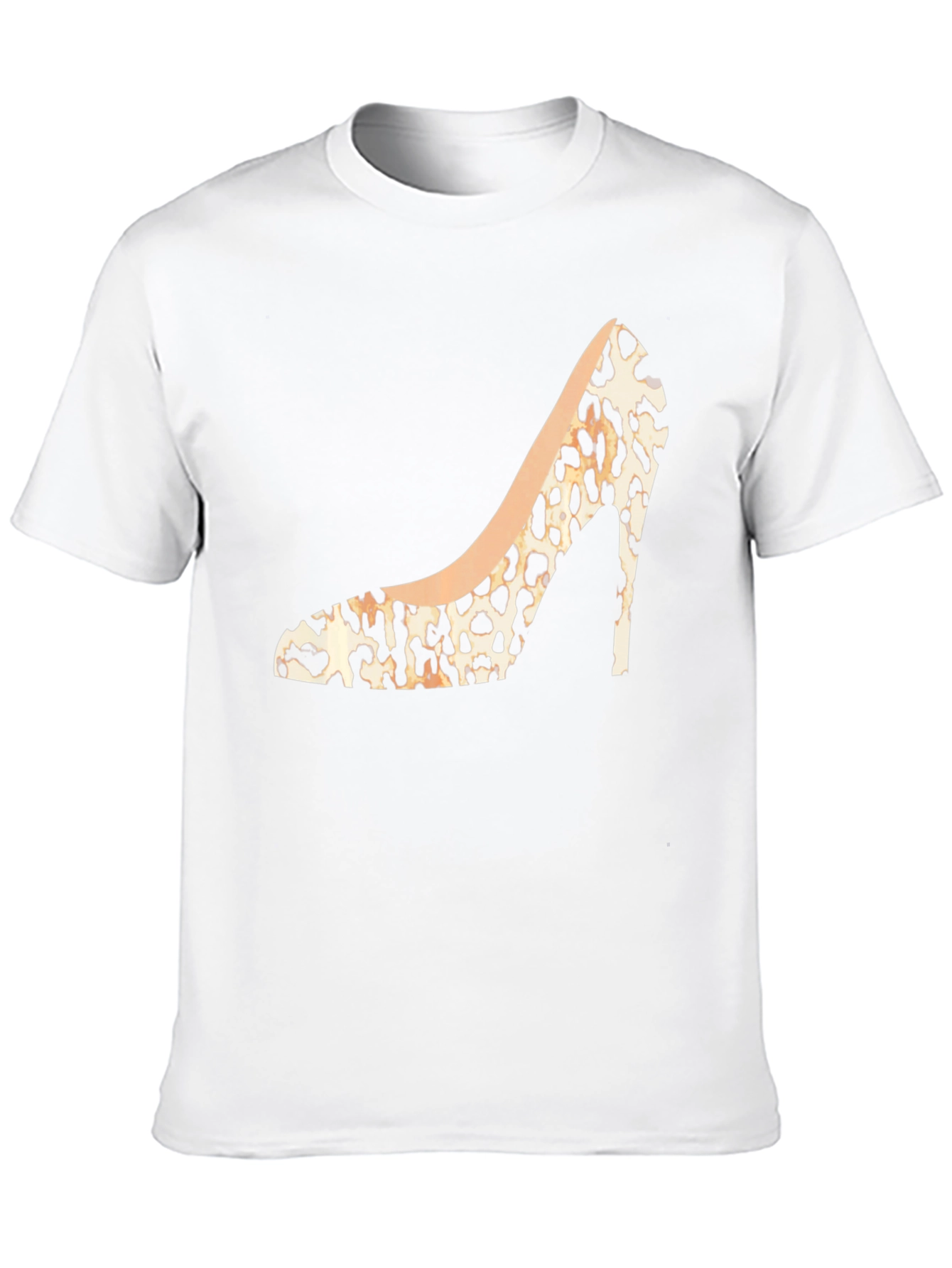 Leopard Print High Heel Graphic Tee - Stylish Fashion Statement - 10