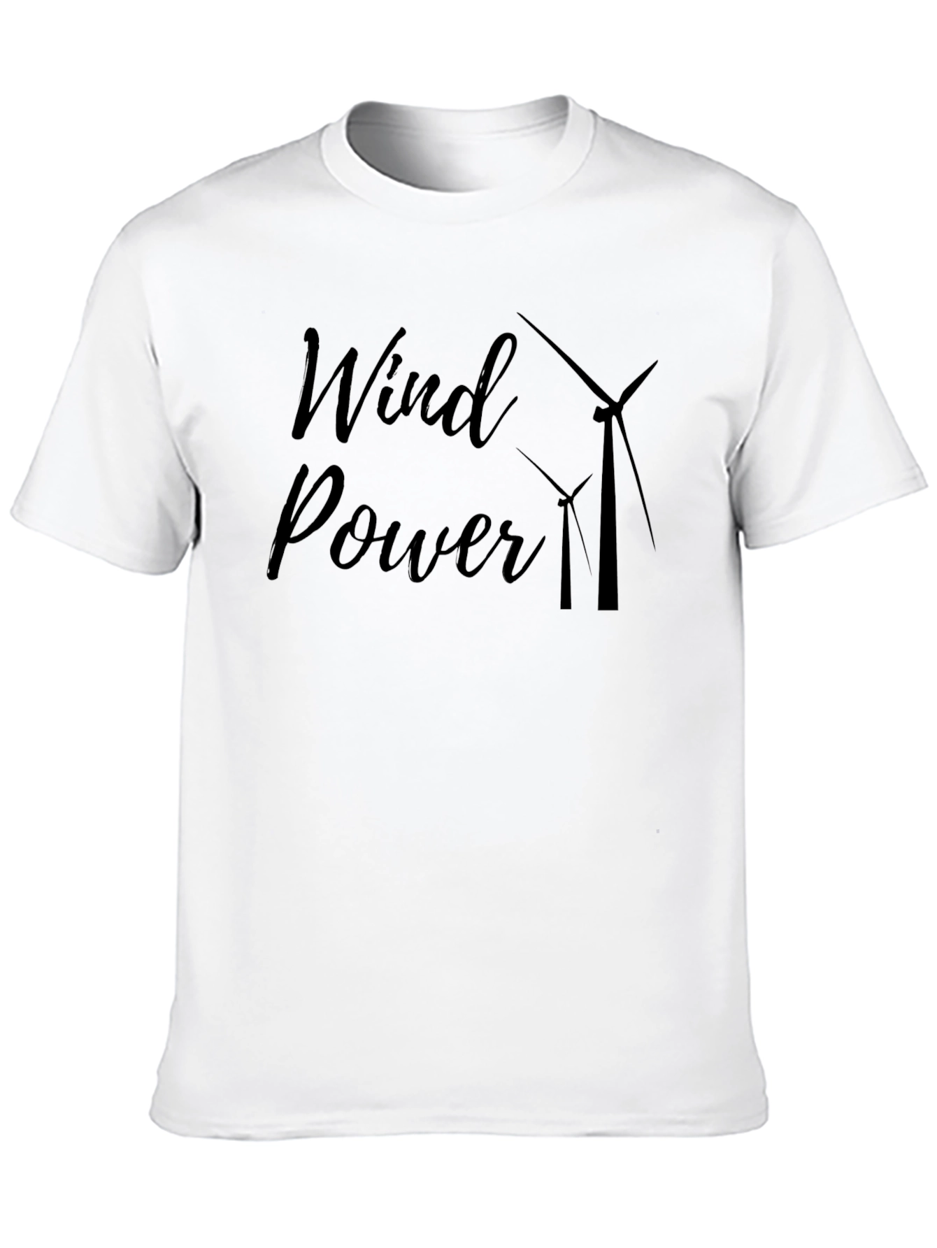Black Wind Power Graphic Tee - Black Cotton Blend view 10
