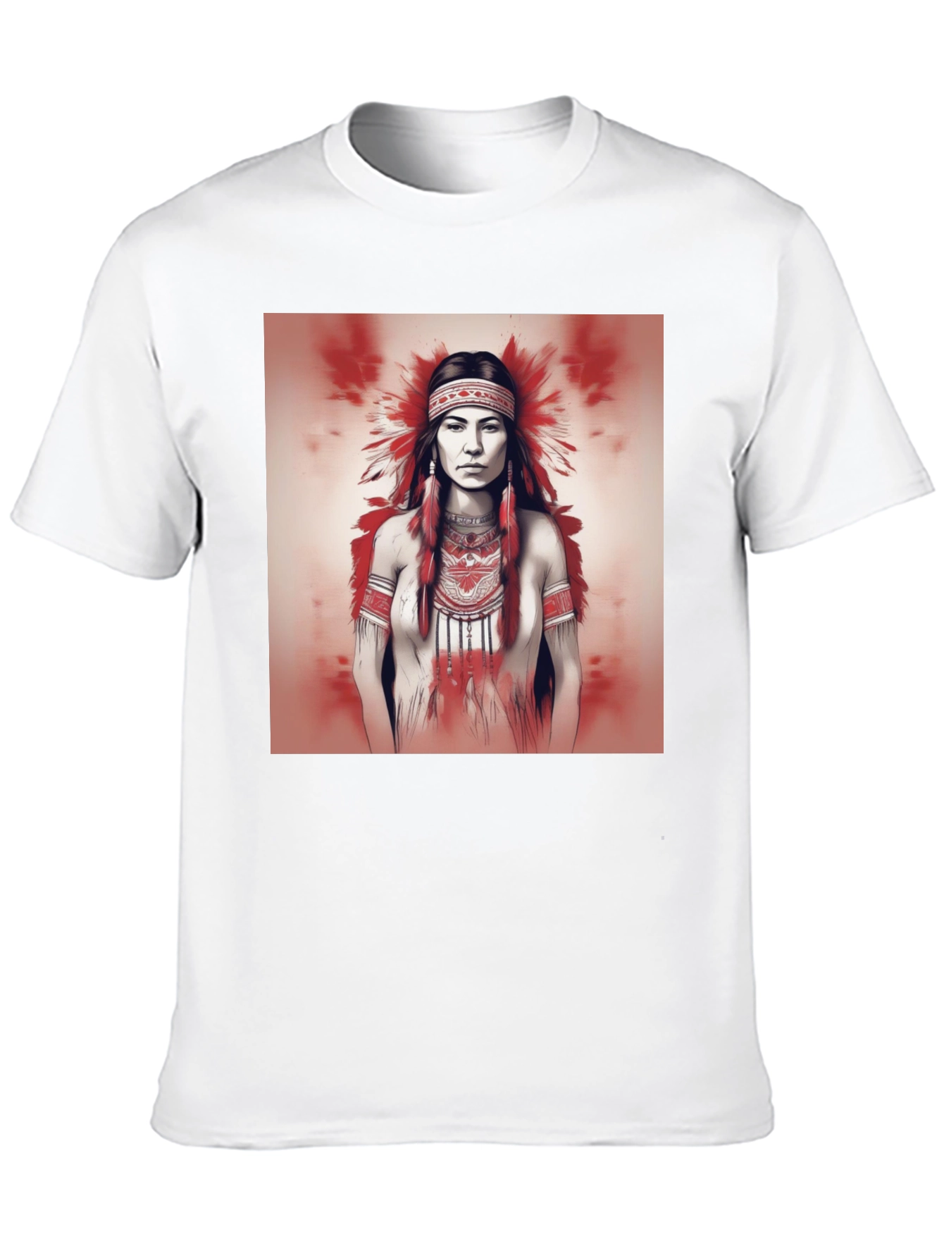 Black Native American Woman Graphic Tee view 10