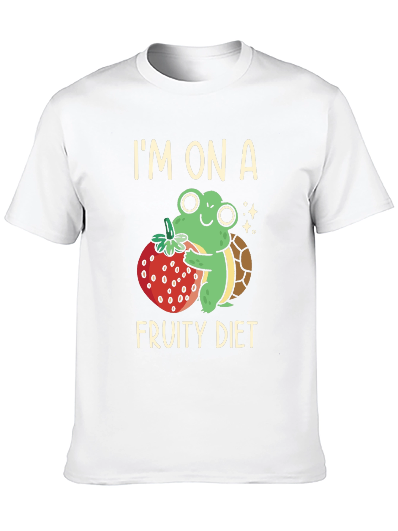 Black Fruity Diet Turtle Graphic Tee view 10