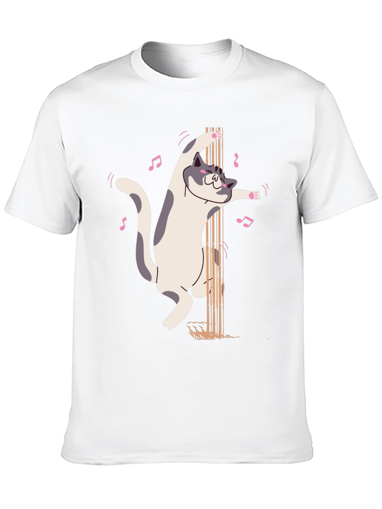 Black Pole Dancing Cat Graphic T-Shirt view 10