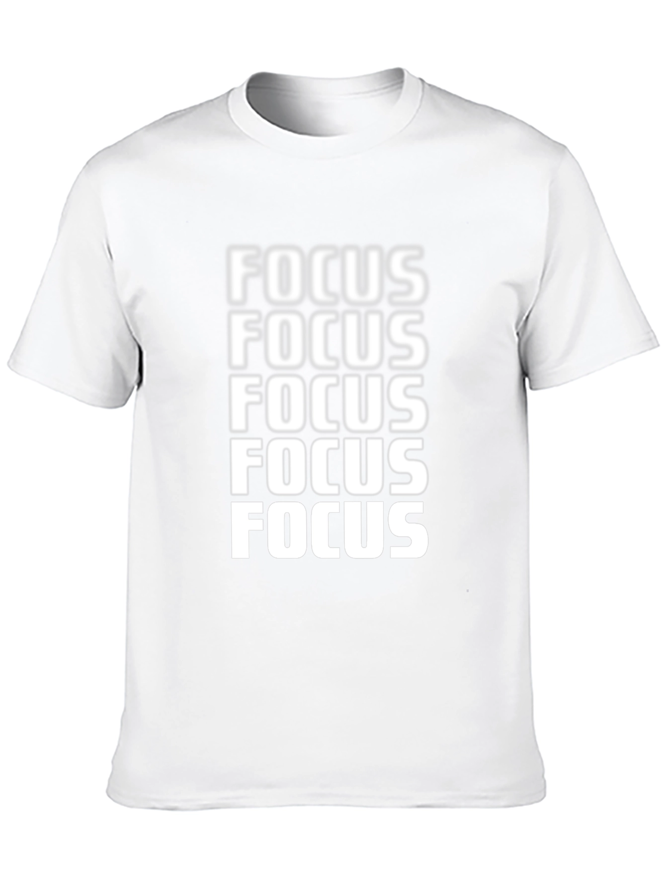 Black Focus Graphic Tee - Mens Crew Neck T-Shirt view 10
